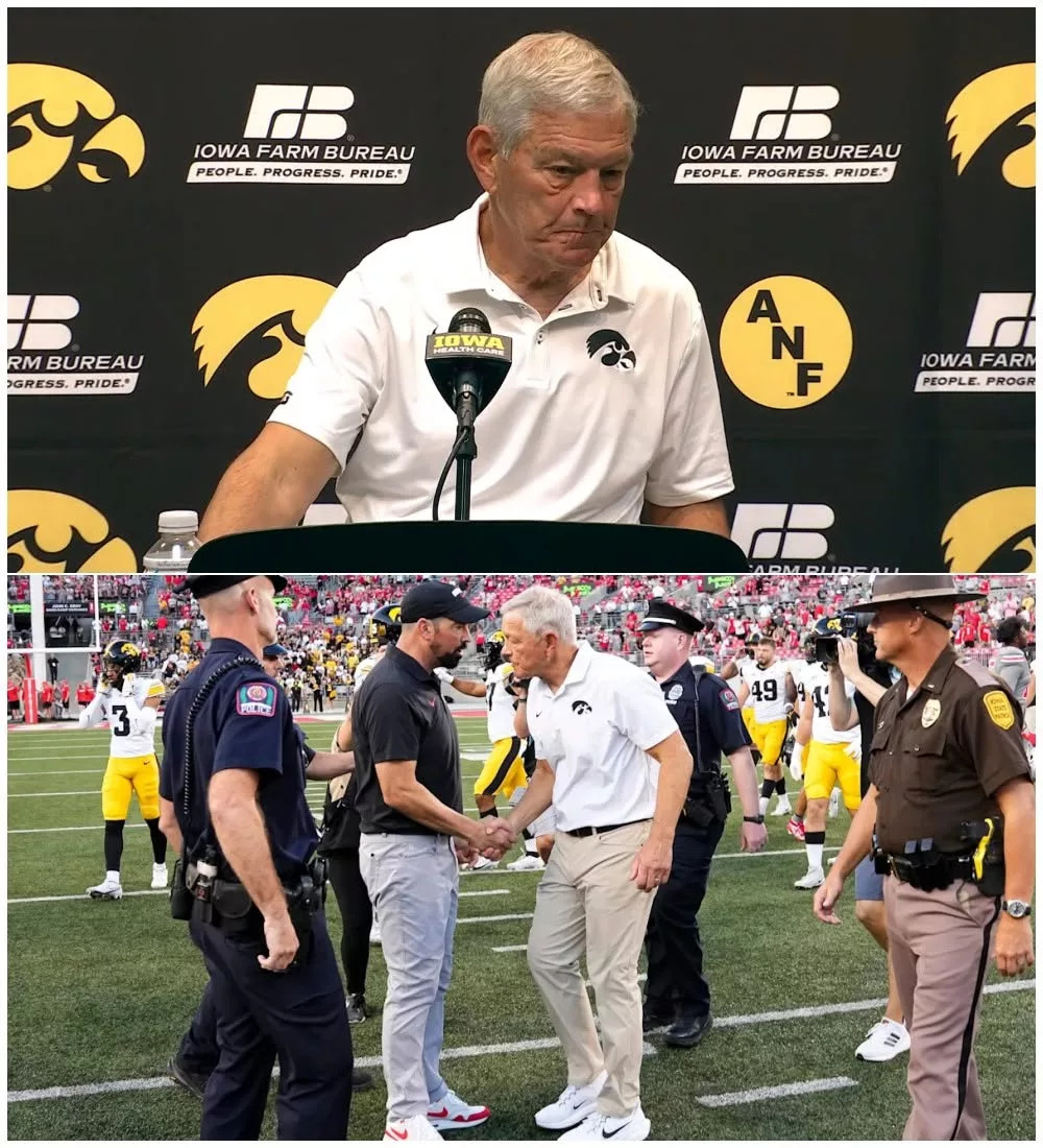Cover Image for 🚨 KIRK FERENTZ’S POSTGAME MOMENT GOES VIRAL AFTER IOWA’S 31–14 LOSS TO OHIO STATE