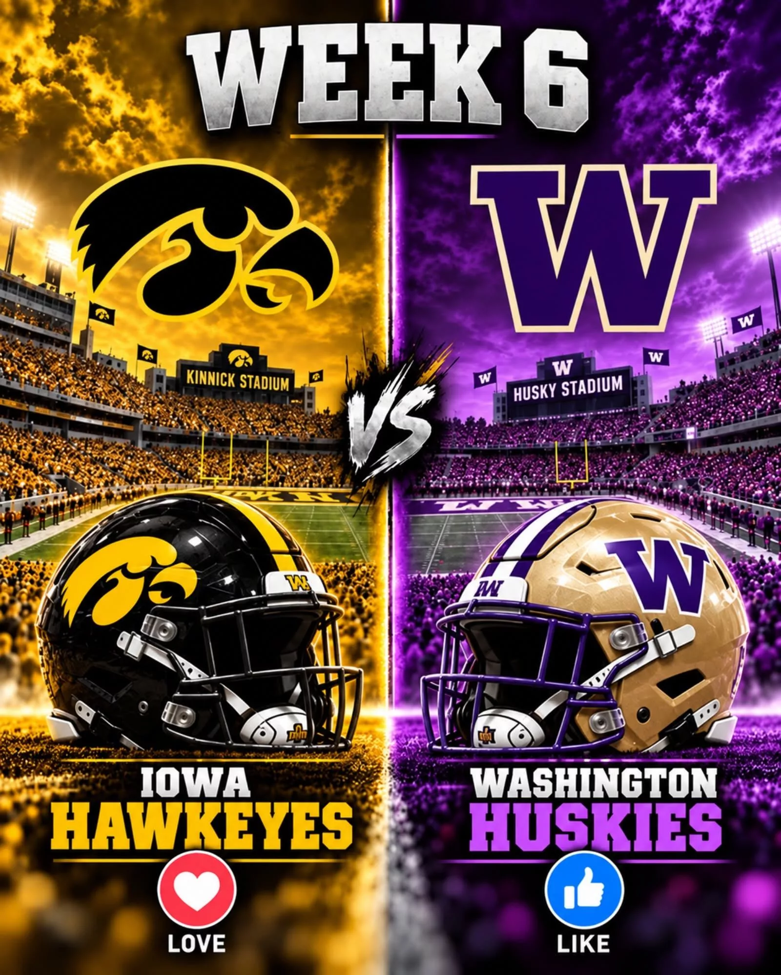 Cover Image for CONFIRMED: The Iowa Hawkeyes vs. Washington Huskies game has been rescheduled.