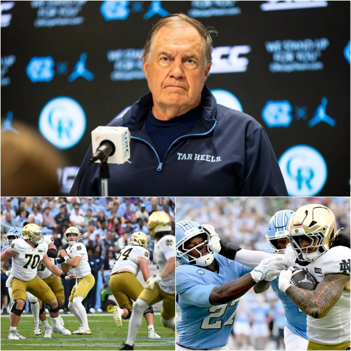 Cover Image for 🚨 BREAKING NEWS: NCAA Reportedly Fines Bill Belichick $20,000 After Heated Exchange With Marcus Freeman Following North Carolina’s 37–26 Loss