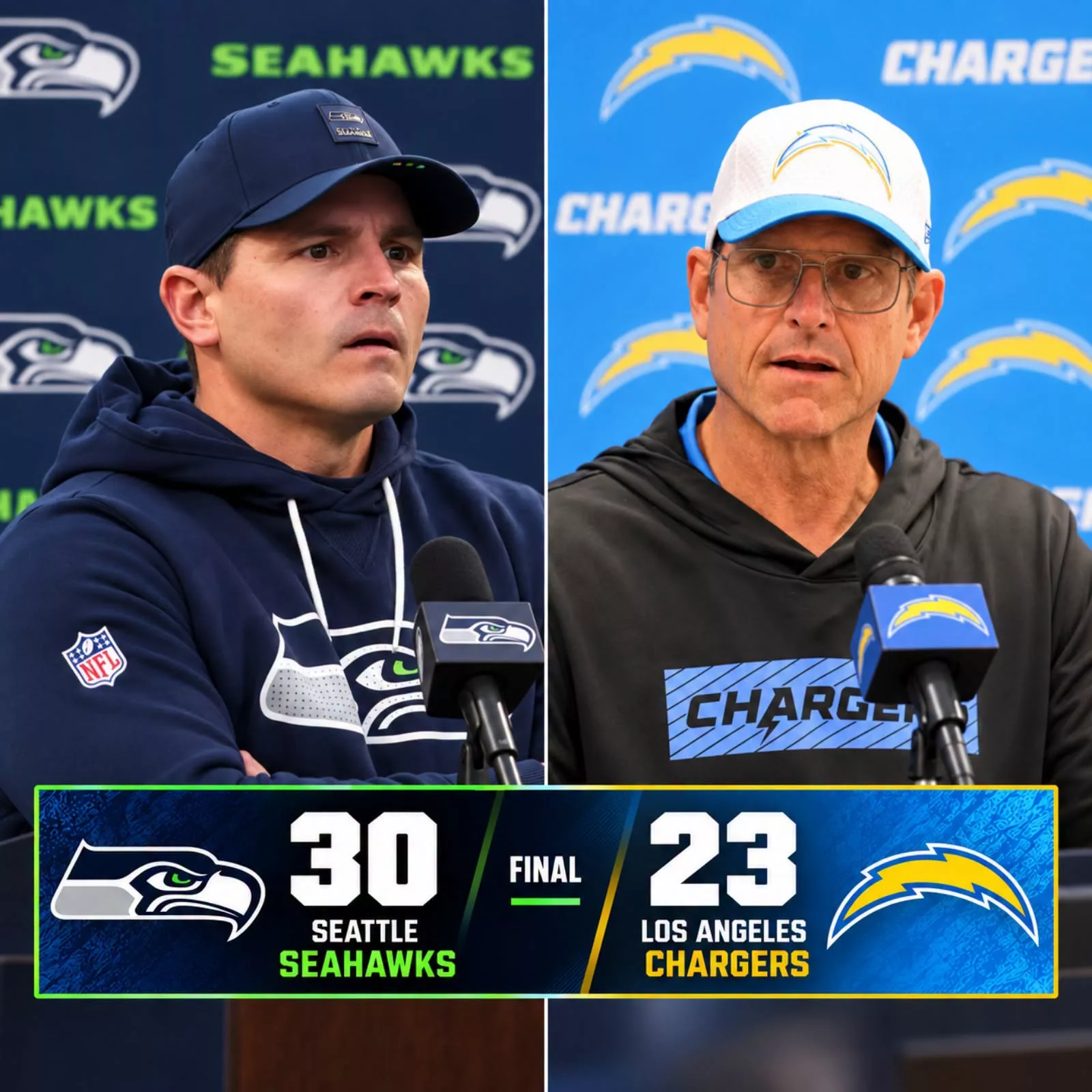 Cover Image for Seattle Seahawks Win 30–23, But the Real Explosion Came After the Final Whistle
