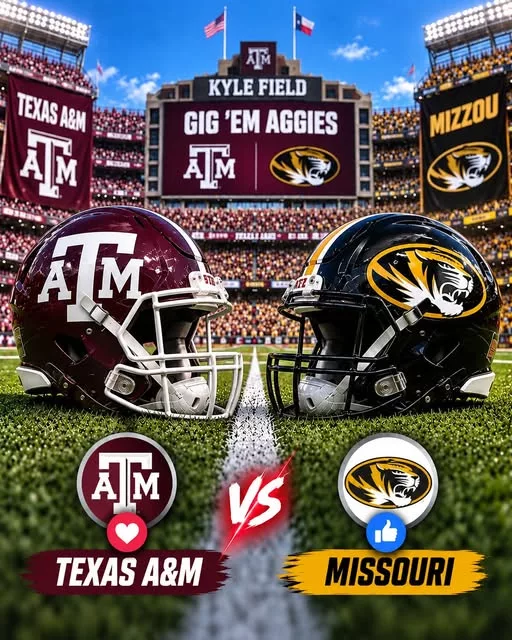Cover Image for 🏈🔥 HOW TO WATCH: Texas A&M Aggies vs. Missouri Tigers — Game Time, TV Channel, Streaming Info, and Everything You Need to Know