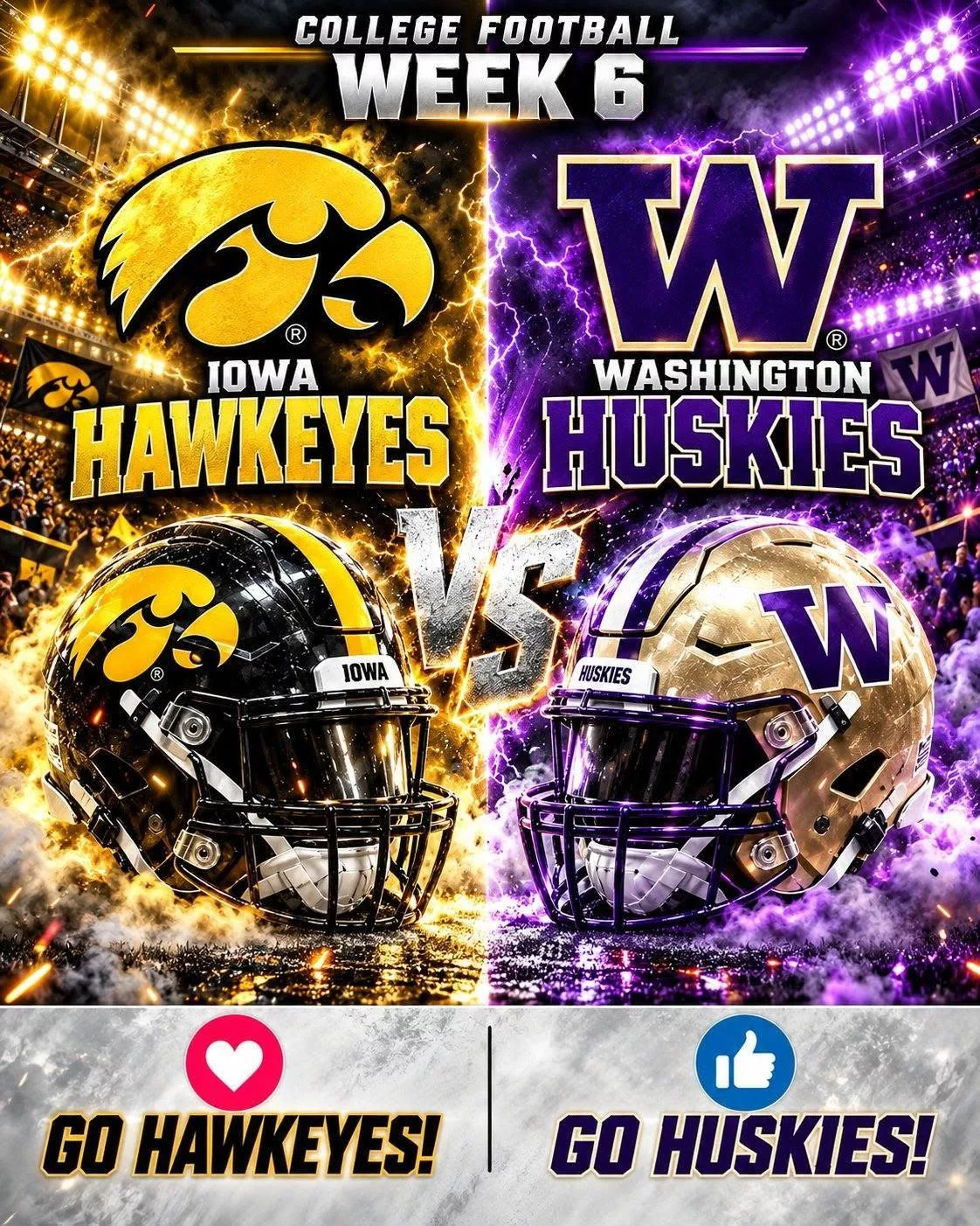 Cover Image for Which channels will be broadcasting the IOWA HAWKEYES VS. WASHINGTON HUSKIES game?
