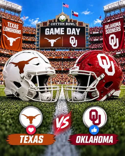 Cover Image for 🏈🔥 HOW TO WATCH: Texas Longhorns vs. Oklahoma Sooners — Game Time, TV Channel, Streaming Info, and Everything You Need to Know