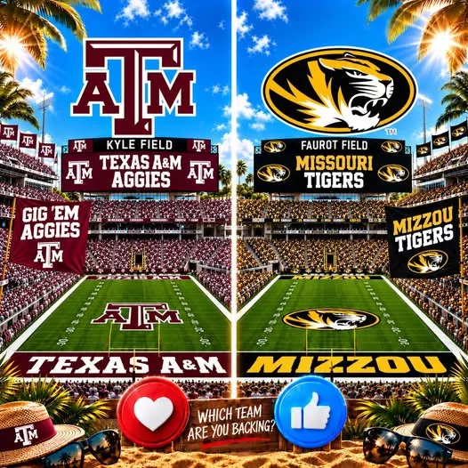 Cover Image for 🚨 BIG SCHEDULE UPDATE: Texas A&M Aggies vs. Missouri Tigers — Official Game Time Revealed as Massive SEC Showdown Takes Center Stage! 🔥🏈