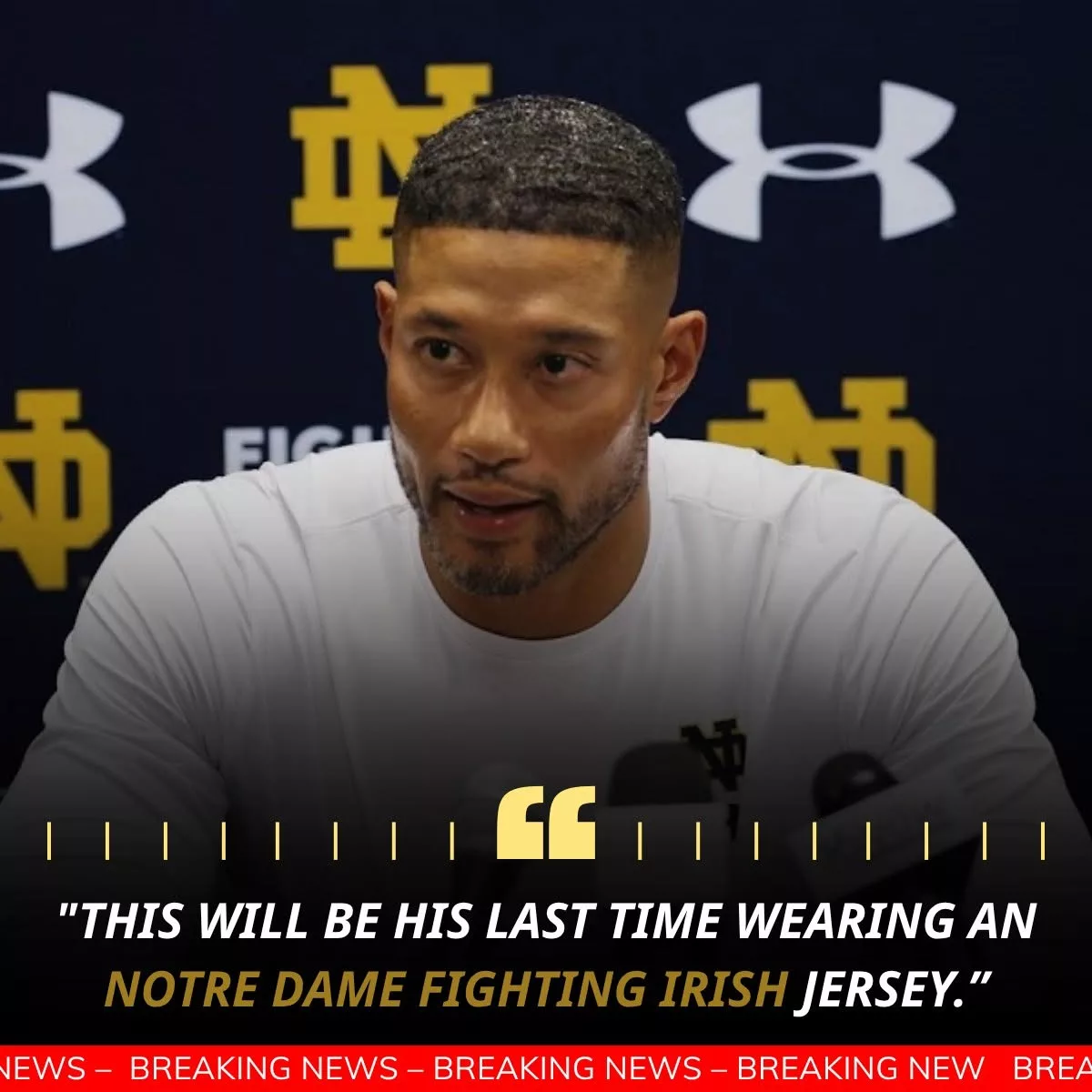 Cover Image for “THIS COULD BE HIS LAST GAME THIS SEASON” — Marcus Freeman Faces a Heartbreaking Notre Dame Decision