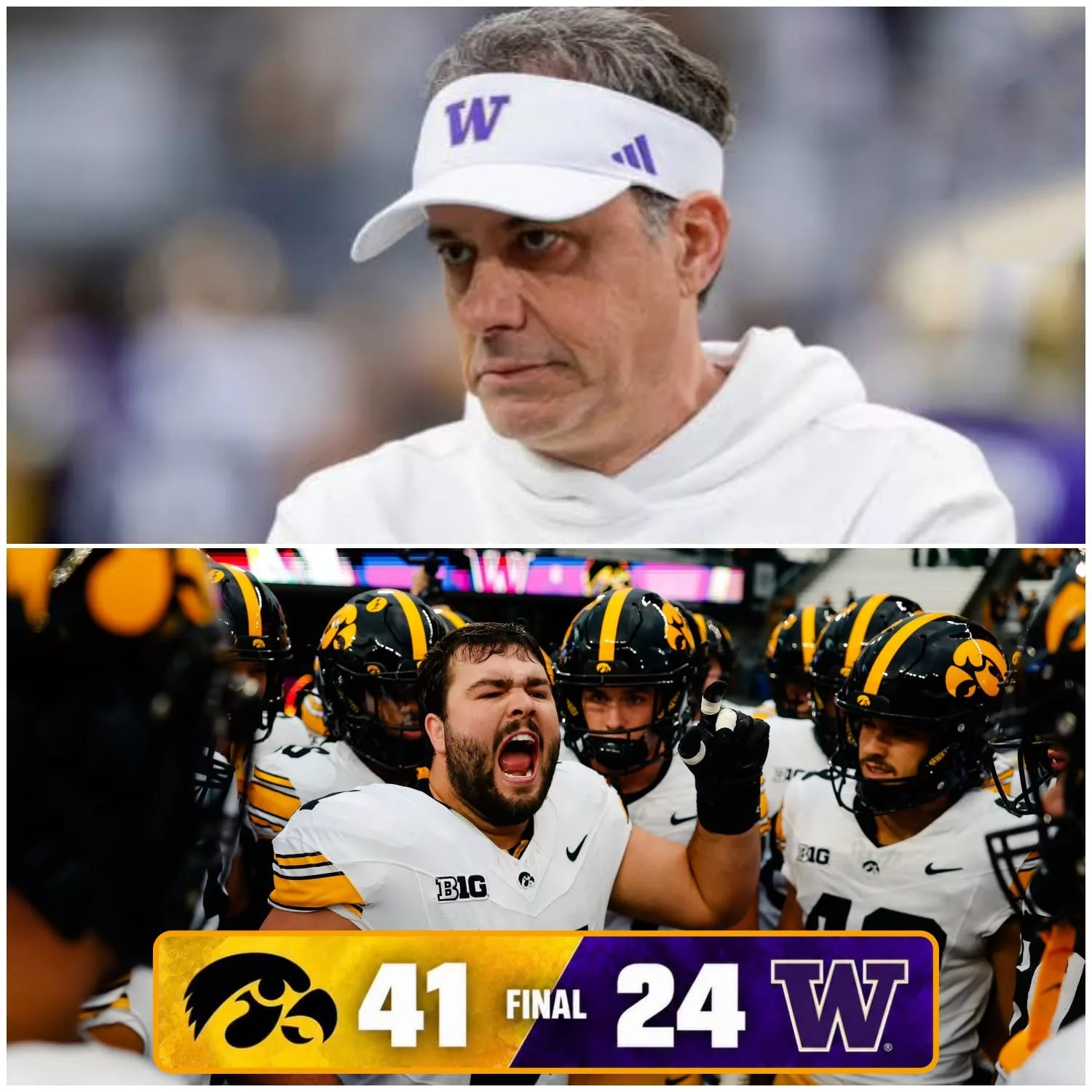 Cover Image for 🔥 BREAKING NEWS: JEDD FISCH’S POSTGAME EXCHANGE WITH IOWA HAWKEYES PLAYERS SPARKS CONTROVERSY AFTER WASHINGTON’S 41–24 LOSS (VIDEO)