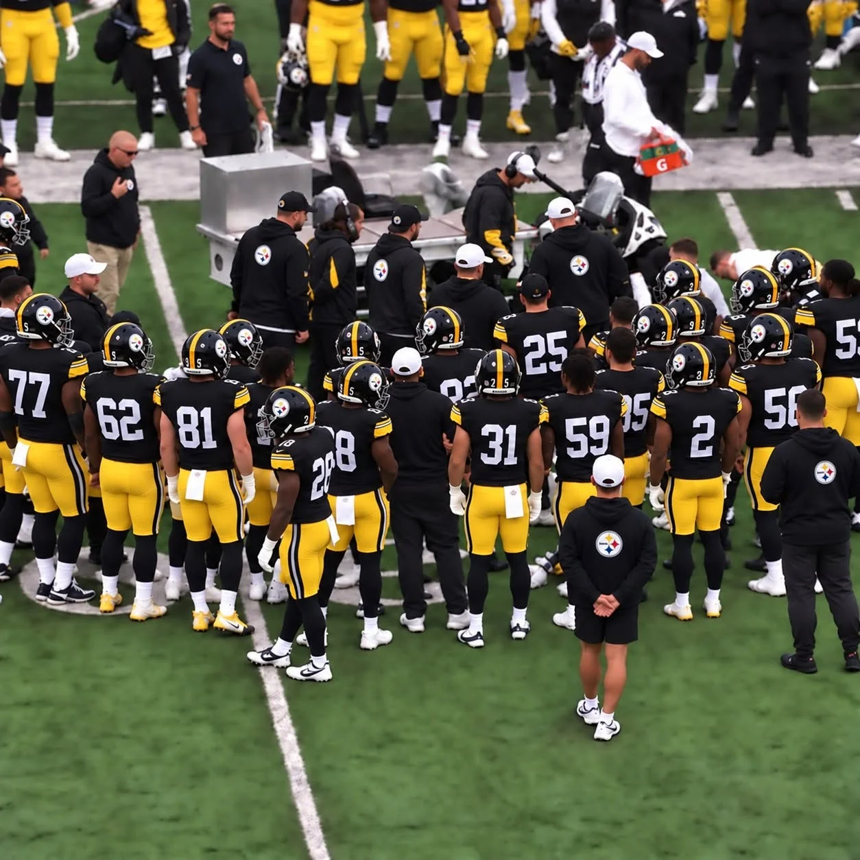 Cover Image for 🚨 VERY SCARY SCENE: Pittsburgh Steelers Star Placed on Spine Board After a Frightening Hit on the Field!