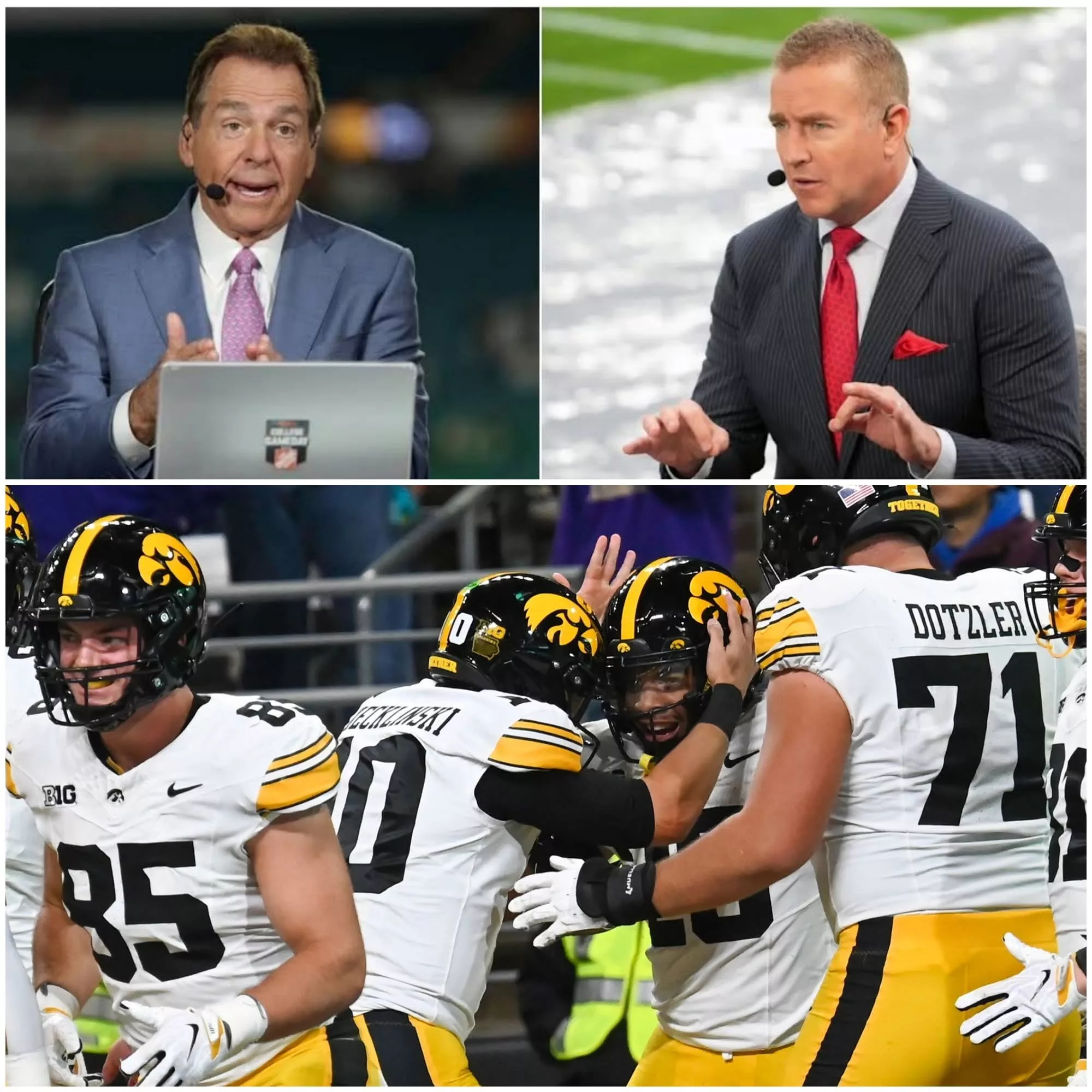 Cover Image for Kirk Herbstreit reportedly infuriated Iowa Hawkeyes fans after taking a stunning shot at Iowa’s impressive 41–24 victory over the Washington Huskies live on television: