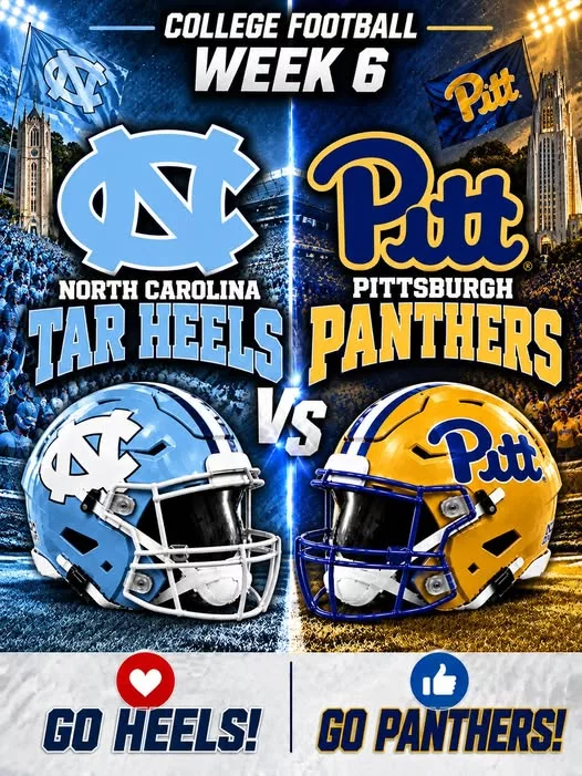 Cover Image for 🚨 GAME TIME UPDATE: North Carolina Tar Heels vs. Pittsburgh Panthers — Important Schedule Info Below 🏈🔥