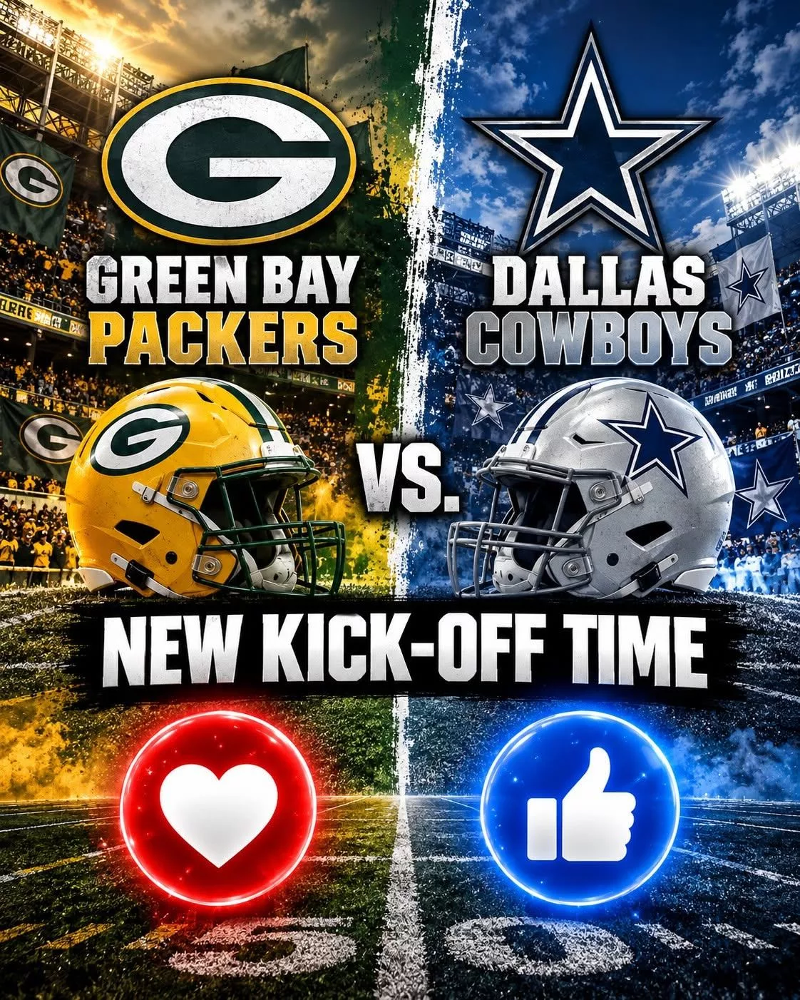 Cover Image for “Cancel Your Sunday Plans!” — Packers vs. Cowboys Brings a Prime-Time Showdown to Lambeau Field