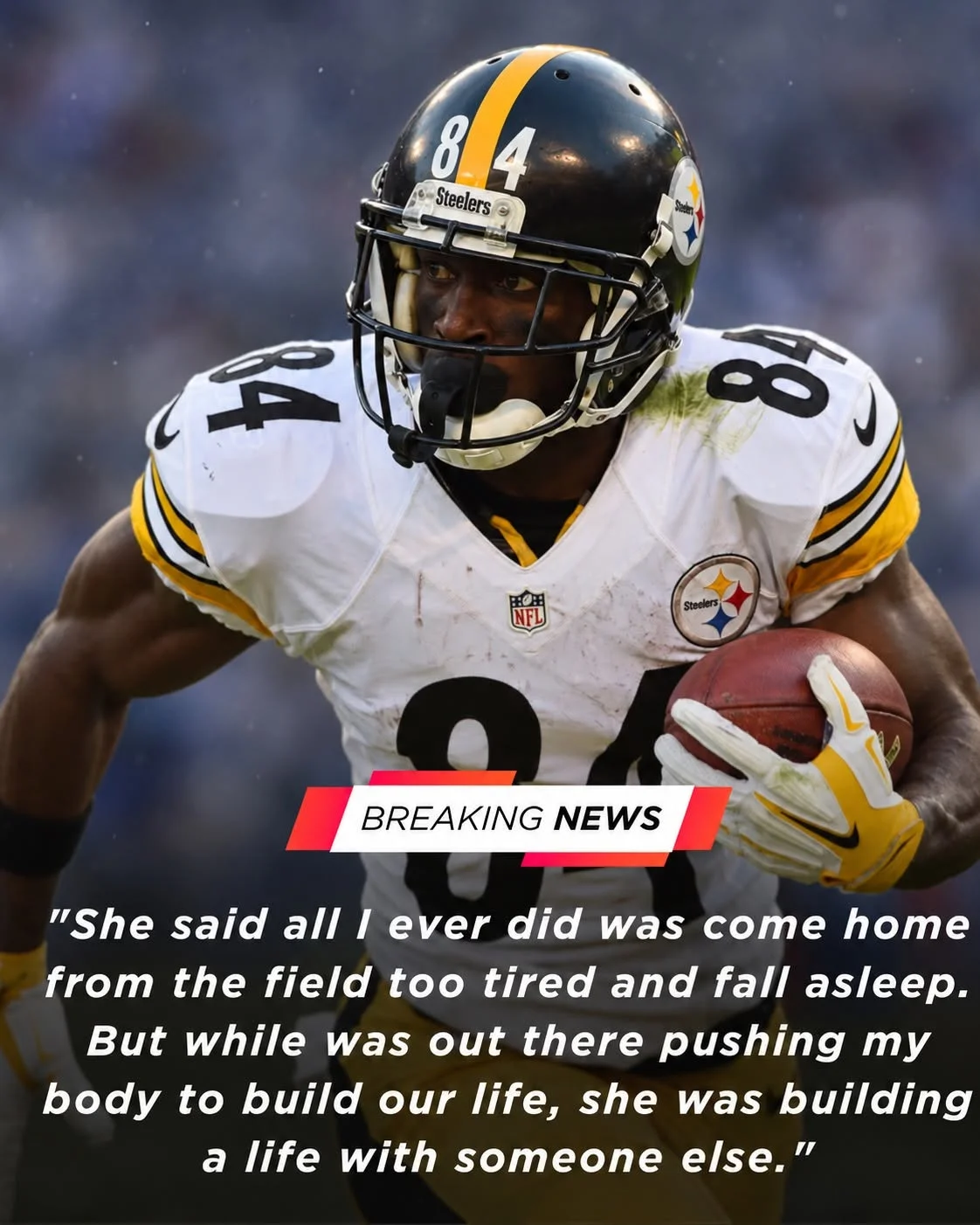 Cover Image for Shocking Betrayal: Former Steelers Star Antonio Brown Files Lawsuit After Routine Blood Test Reveals Devastating Family Secret