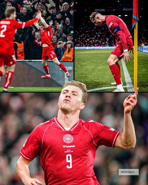 Cover Image for 🚨🔥 RESPEITO ABSOLUTO! RASMUS HØJLUND MARCOU CONTRA PORTUGAL E FEZ O INESPERADO — A CELEBRAÇÃO DE CRISTIANO RONALDO! 🐐🇵🇹  Num momento que está a despertar a curiosidade dos adeptos, Rasmus Højlund terá celebrado o seu golo frente a Portugal com o icónico “SIUUU”, o grito que se tornou a marca registada de Cristiano Ronaldo!  Mas porquê este gesto, precisamente agora, em meio a tanta discussão em torno de CR7? Foi uma homenagem espontânea ao ídolo português ou uma mensagem que poucos esperavam ver naquele momento?  A celebração rapidamente alimentou conversas entre os fãs, reacendendo o debate sobre o impacto mundial de Ronaldo e a influência que continua a exercer sobre uma nova geração de futebolistas.  Uma coisa é certa: o “SIUUU” já ultrapassou as fronteiras de Portugal! 🌍🔥  👀 Homenagem, admiração ou provocação? O que achas do gesto de Højlund? Conta-nos nos comentários! 👇🐐❤️