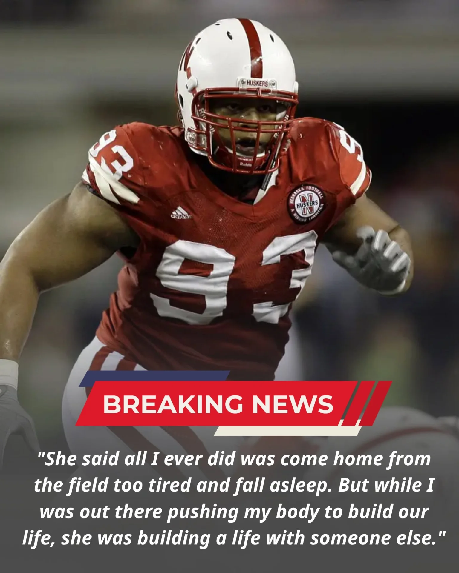 Cover Image for BREAKING: Former Nebraska Cornhuskers Legend Files Shocking Lawsuit Against Wife Following Devastating Discovery Ahead of Child’s Surgery