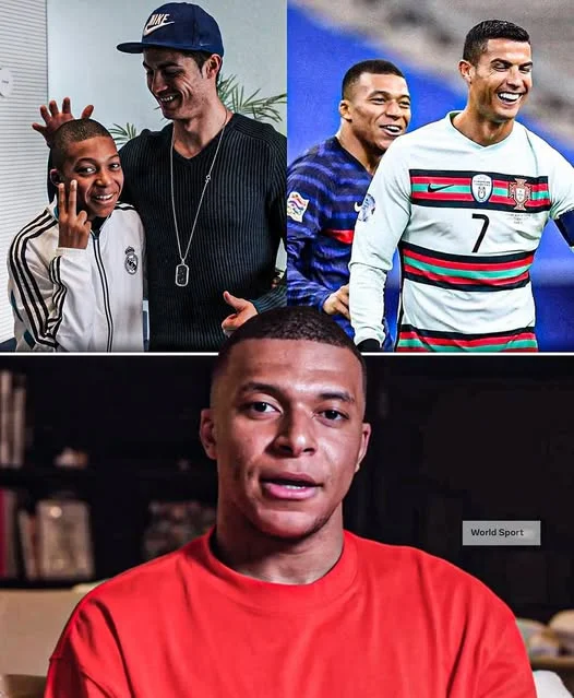 Cover Image for 🔥 **DE ÍDOLO A AMIGO: A LIGAÇÃO ENTRE MBAPPÉ E CRISTIANO RONALDO ESCONDE UMA HISTÓRIA EXTRAORDINÁRIA!**  Kylian Mbappé nunca escondeu a admiração por Cristiano Ronaldo. Mas a forma como o craque francês vê hoje o seu antigo ídolo revela uma ligação que vai muito além do futebol!  Em tempos, Mbappé tinha posters de CR7 nas paredes do quarto. Sonhava seguir os passos do português, conquistar grandes títulos e escrever o seu próprio nome na história. Agora, o sonho de infância deu lugar a uma relação muito mais próxima: a de dois jogadores que partilham o mesmo mundo e uma enorme ambição.  A influência de Ronaldo continua a inspirar uma nova geração, e Mbappé é um dos exemplos mais marcantes. Mas será esta amizade o início de uma passagem simbólica de testemunho entre duas gerações de estrelas?  **De admirador a colega de profissão, de ídolo a referência pessoal: estará Mbappé preparado para construir um legado tão poderoso como o de CR7?** 👀🐐
