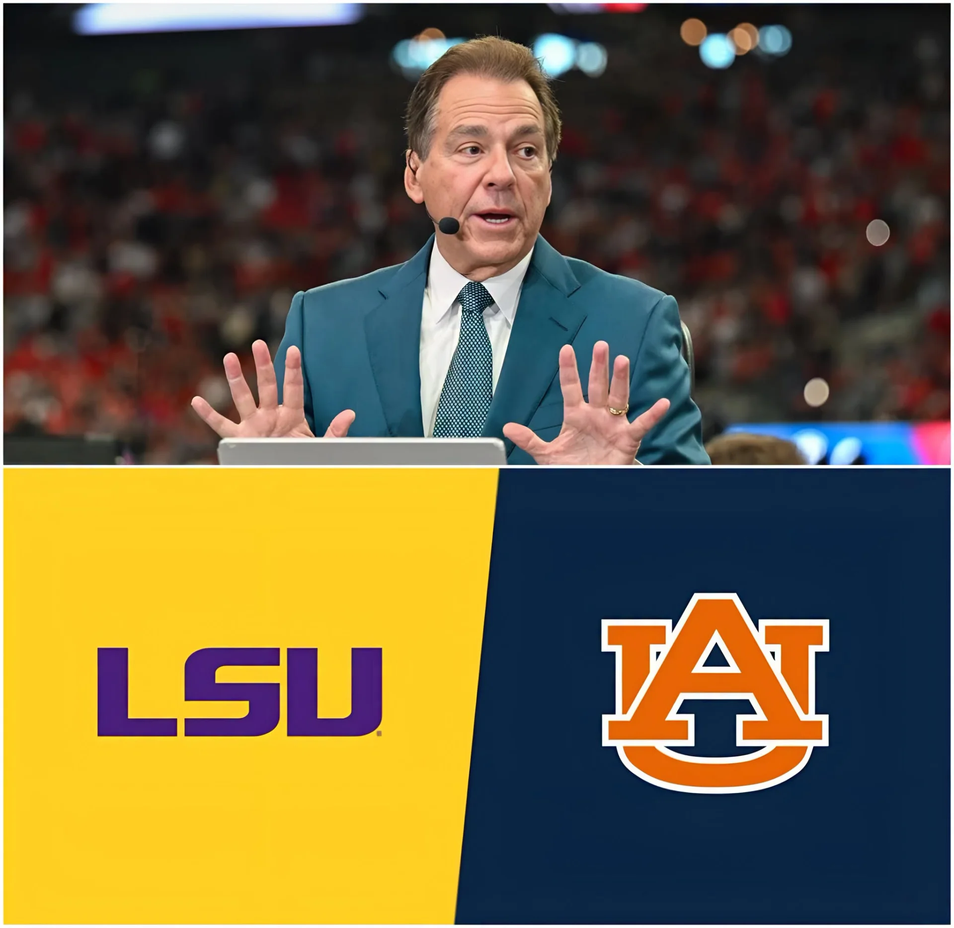 Cover Image for Sabanâs Nine-Word Warning Jolts LSU Before Fierce Auburn Rivalry Clash