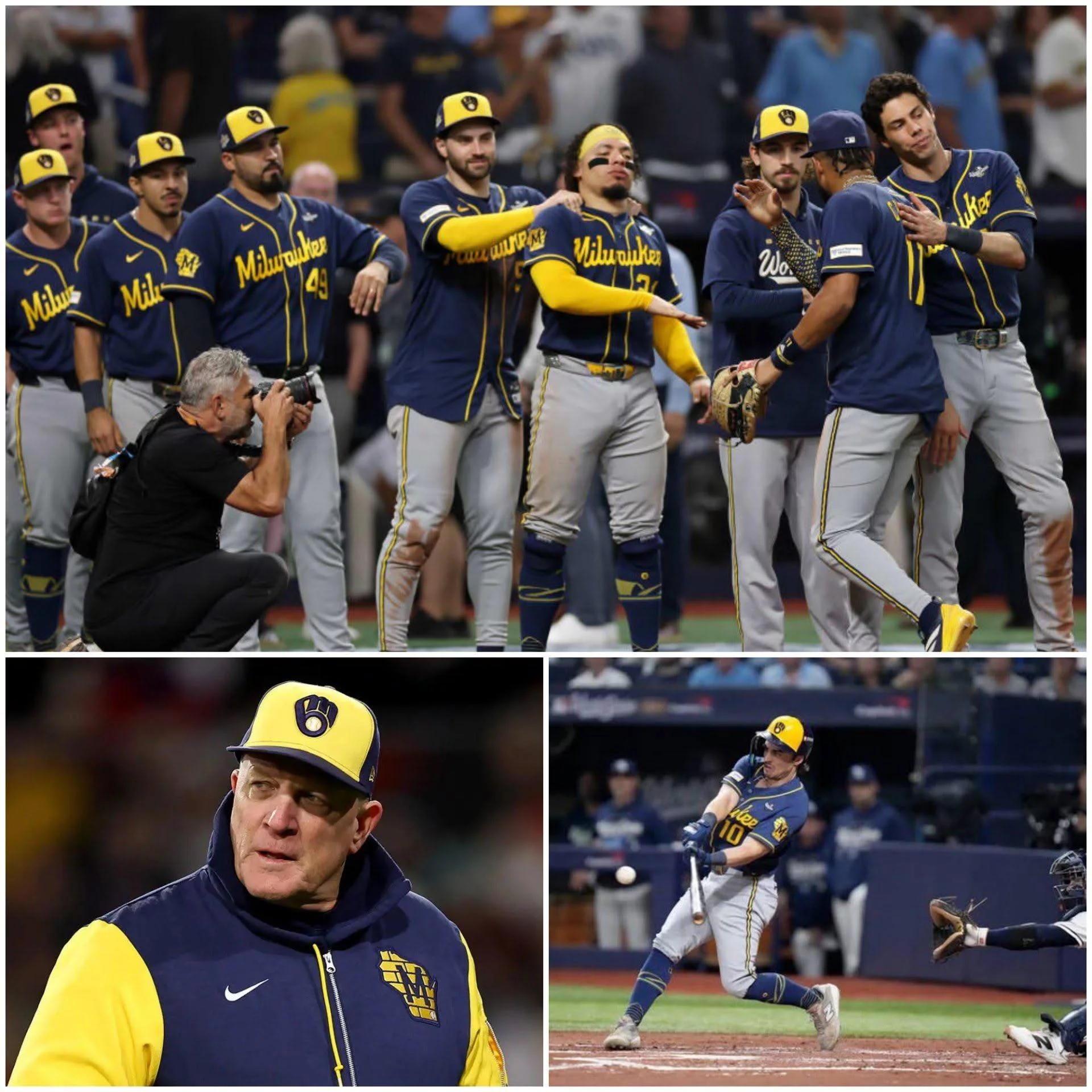 Cover Image for No one saw it coming—but what happened after the final whistle between the Milwaukee Brewers and the Tampa Bay Rays turned a heart-wrenching Game 4 battle into something no one inside the stadium will ever forget.