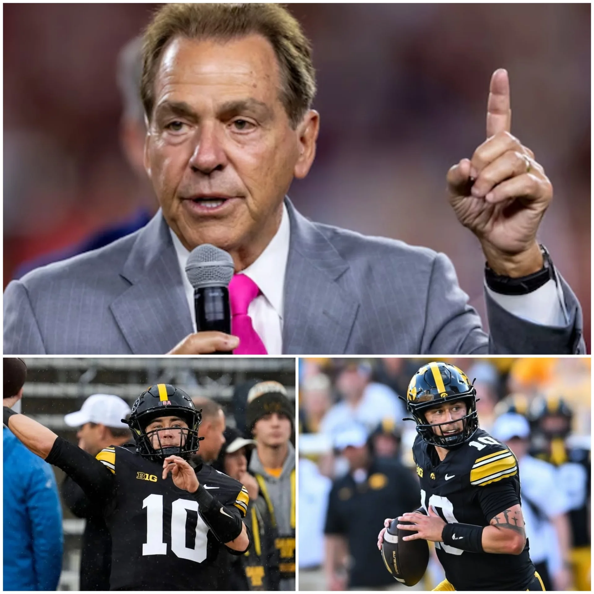 Cover Image for Nick Saban Makes a Bold Assessment of Jeremy Hecklinski Following the Iowa Hawkeyes’ Heartbreaking 10–13 Loss to the Minnesota Golden Gophers, Sparking Growing Controversy and Intensifying Tensions Between the Two Teams…