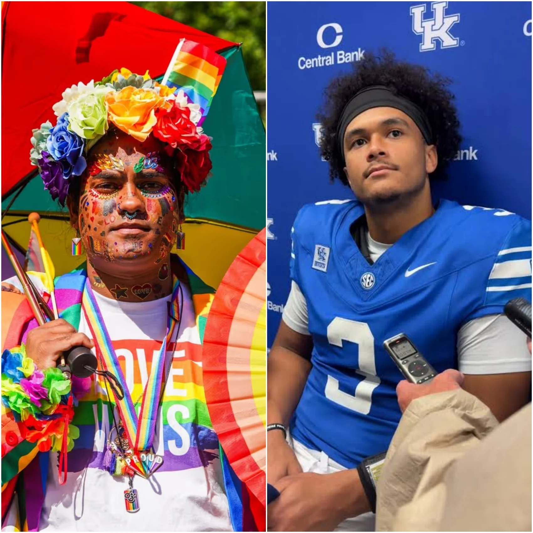 Cover Image for 🚨🔥 BREAKING: Kentucky Wildcats Quarterback Kenny Minchey Draws Attention Amid Unverified Pride Round Claims — Questions Surround Rainbow-Themed Gear, Player Choice, and College Football’s Responsibility to Get the Facts Right! 🏈💙