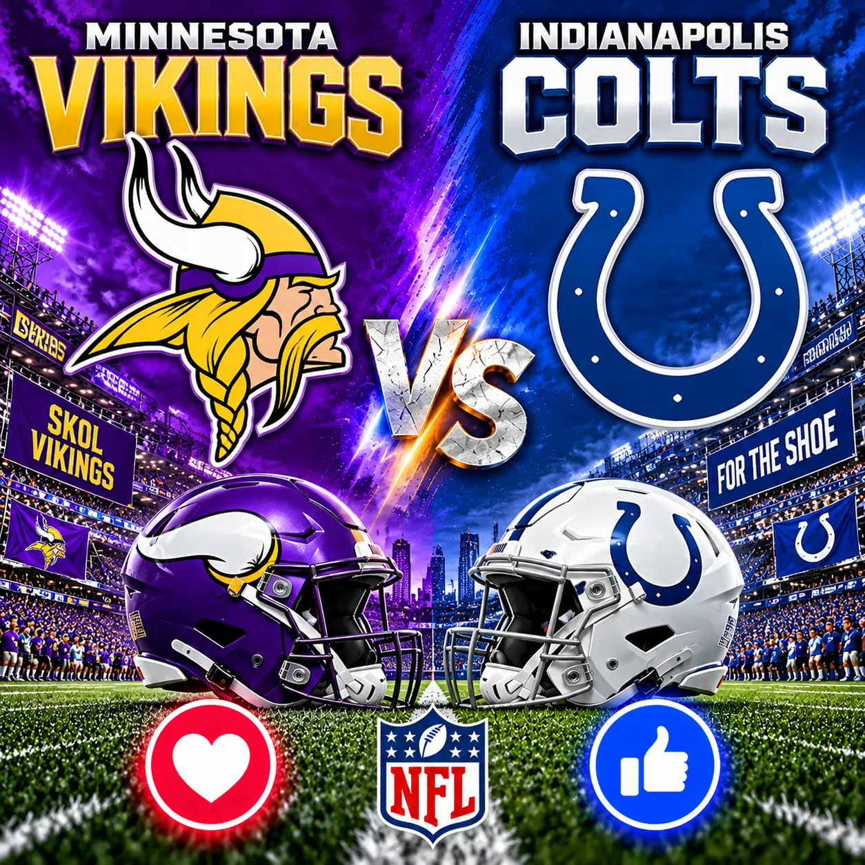 Cover Image for 🚨 GAME TIME UPDATE: Minnesota Vikings vs. Indianapolis Colts — Important NFL Kickoff and Broadcast Information Below!