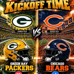 BREAKING — KICKOFF TIME SUDDENLY CHANGED: SCHEDULE ADJUSTED FOR THE LEGENDARY NFC NORTH RIVALRY BETWEEN GREEN BAY PACKERS AND CHICAGO BEARS