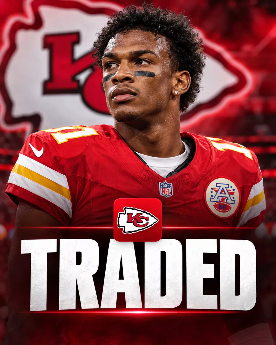 Cover Image for Undefeated Chiefs Go All-In, Complete Blockbuster Trade for $130 Million WR