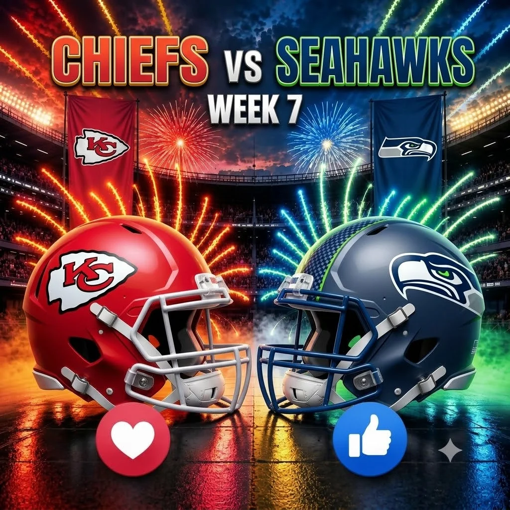 Cover Image for 🚨🏈 BREAKING NFL SCHEDULE ALERT: Kansas City Chiefs vs. Seattle Seahawks — Kickoff Time Confirmed as Massive Sunday Night Showdown Sparks Nationwide Attention!
