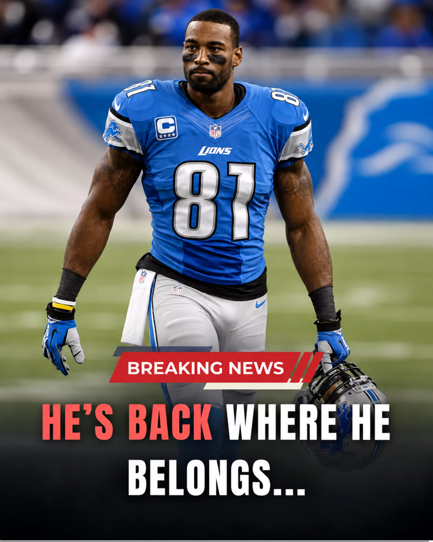 Cover Image for 🏈🚨 “HE’S COMING HOME…” — CALVIN JOHNSON SET FOR STUNNING DETROIT LIONS HOMECOMING IN A MOVE THAT WOULD SEND SHOCKWAVES THROUGH THE NFL 🔥🦁💙