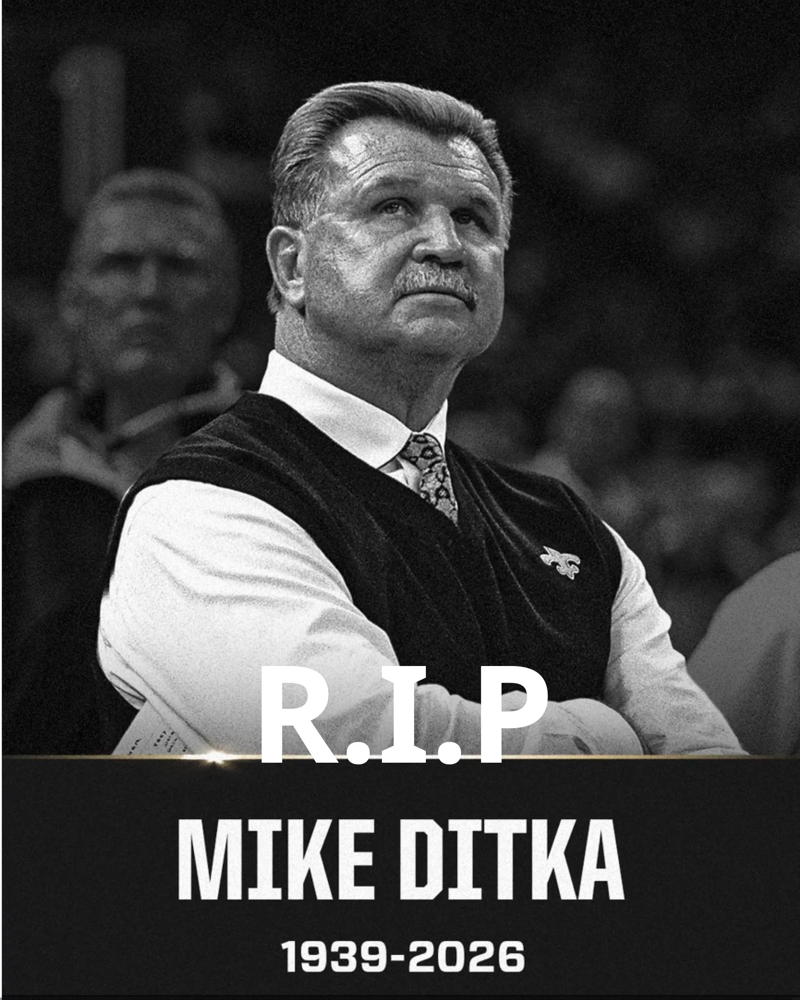 Cover Image for 🚨 SAD NEWS: Legendary NFL Icon and Hall of Fame Coach Mike Ditka Passes Away at Age 86 — His Family, Chicago Bears Fans, and the Entire Football Community Mourn an Unforgettable Legend 💔🕊️