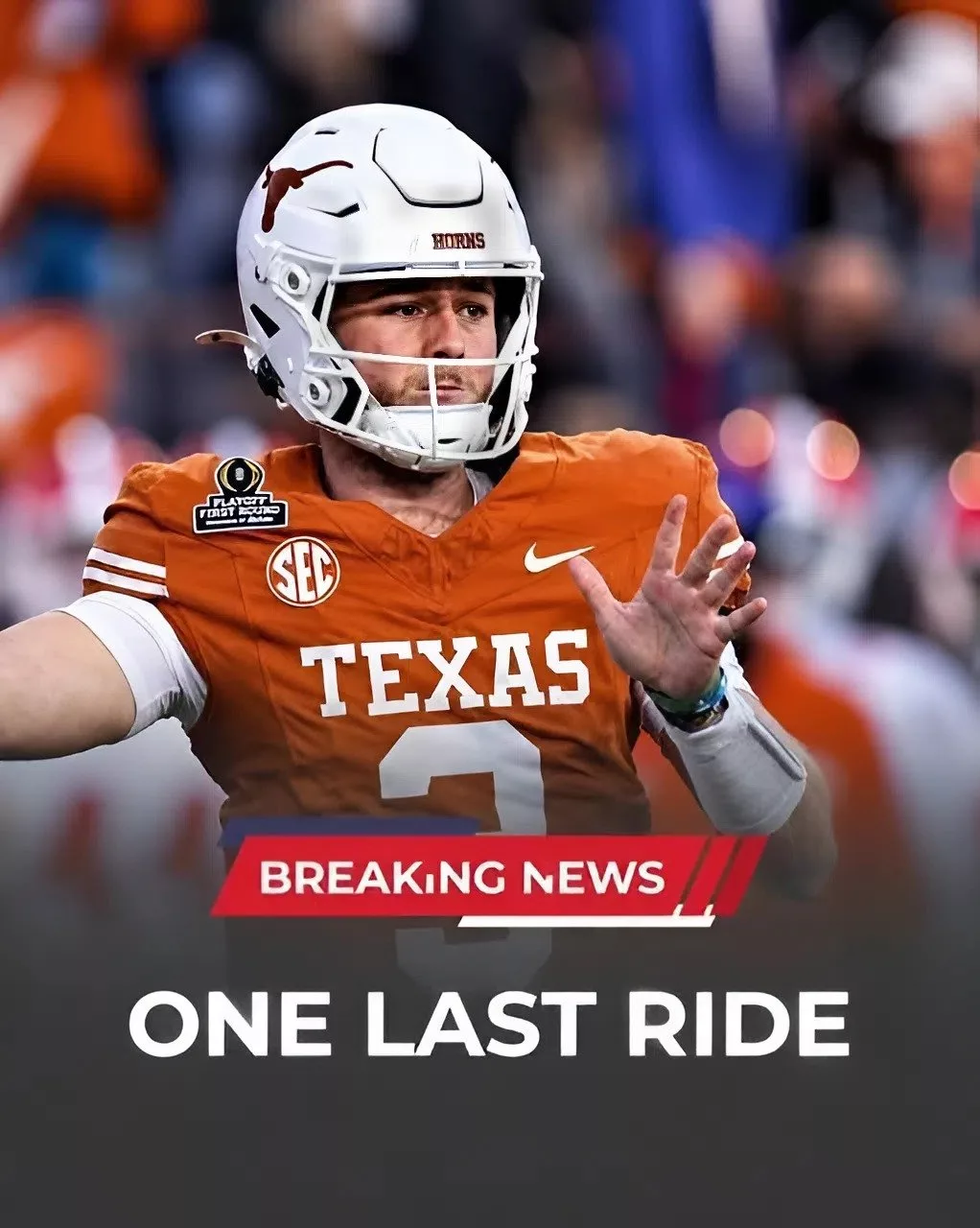 Cover Image for HE’S BACK FOR ONE LAST RIDE: Former Texas Longhorns 5-Star Superstar Has Reportedly Signed a Deal to Return to Texas for the Final Season of His Collegiate Career — And the College Football World Is Buzzing.