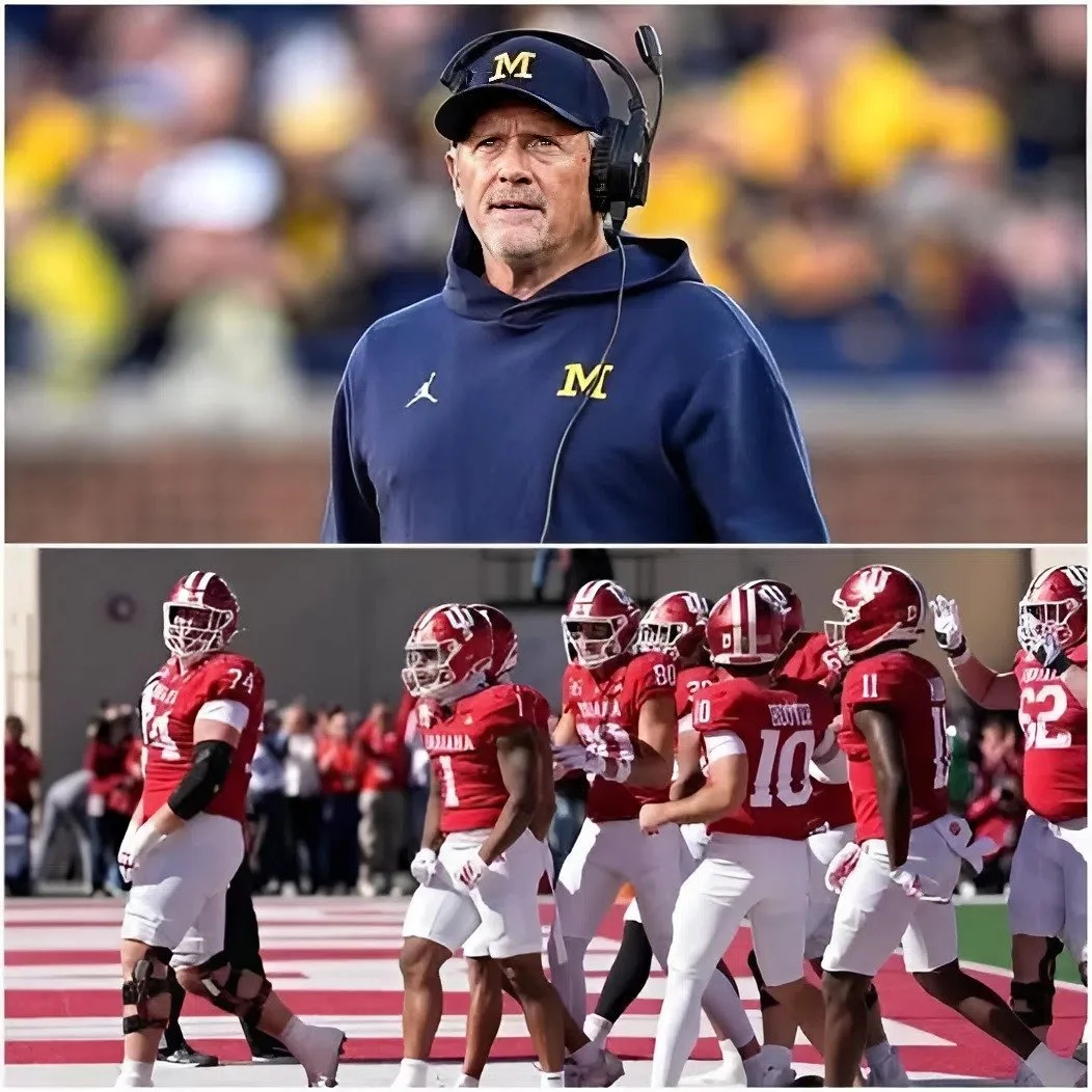 Cover Image for 🔥 BREAKING NEWS: Michigan Wolverines head coach Kyle Whittingham’s postgame gesture toward the Indiana Hoosiers players following his team’s 6 – 13 defeat has gone viral on social media. [VIDEO]