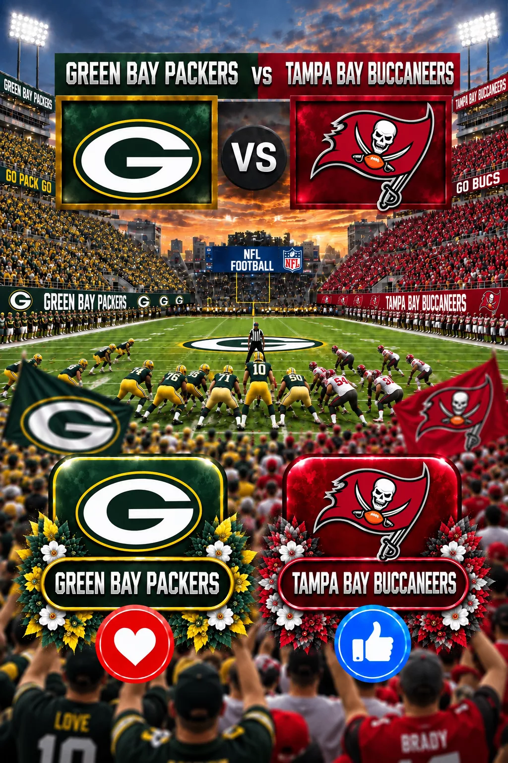 Cover Image for PRIME-TIME SHOWDOWN: ESPN has just announced a major last-minute change to its broadcast schedule, and fans of both the Green Bay Packers and Tampa Bay Buccaneers should pay close attention.