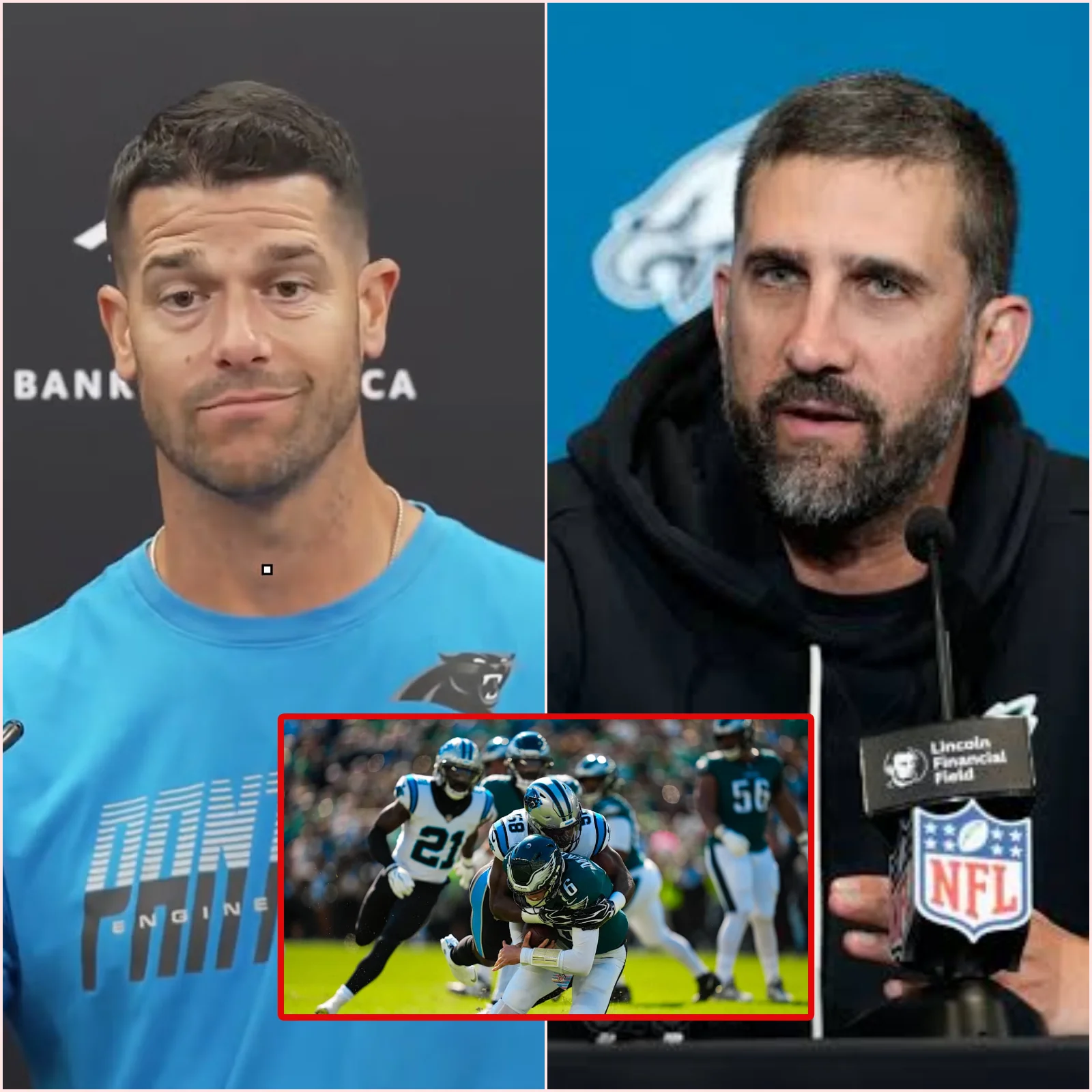 Cover Image for 🚨🔥 TENSIONS ERUPT AFTER PHILADELPHIA EAGLES’ 14–25 LOSS TO THE CAROLINA PANTHERS!