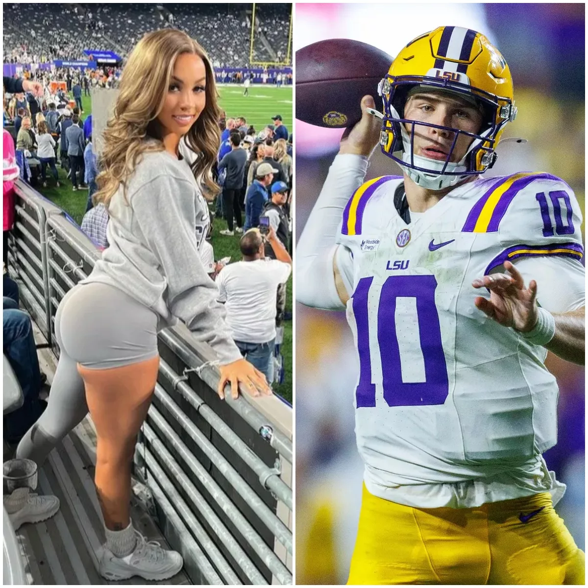 Cover Image for 🚨 BREAKING NEWS: NBA Groupie Brittany Renner Reveals She’s Set Her Sights on LSU Tigers QB Sam Leavitt as She Targets Young NIL Millionaires
