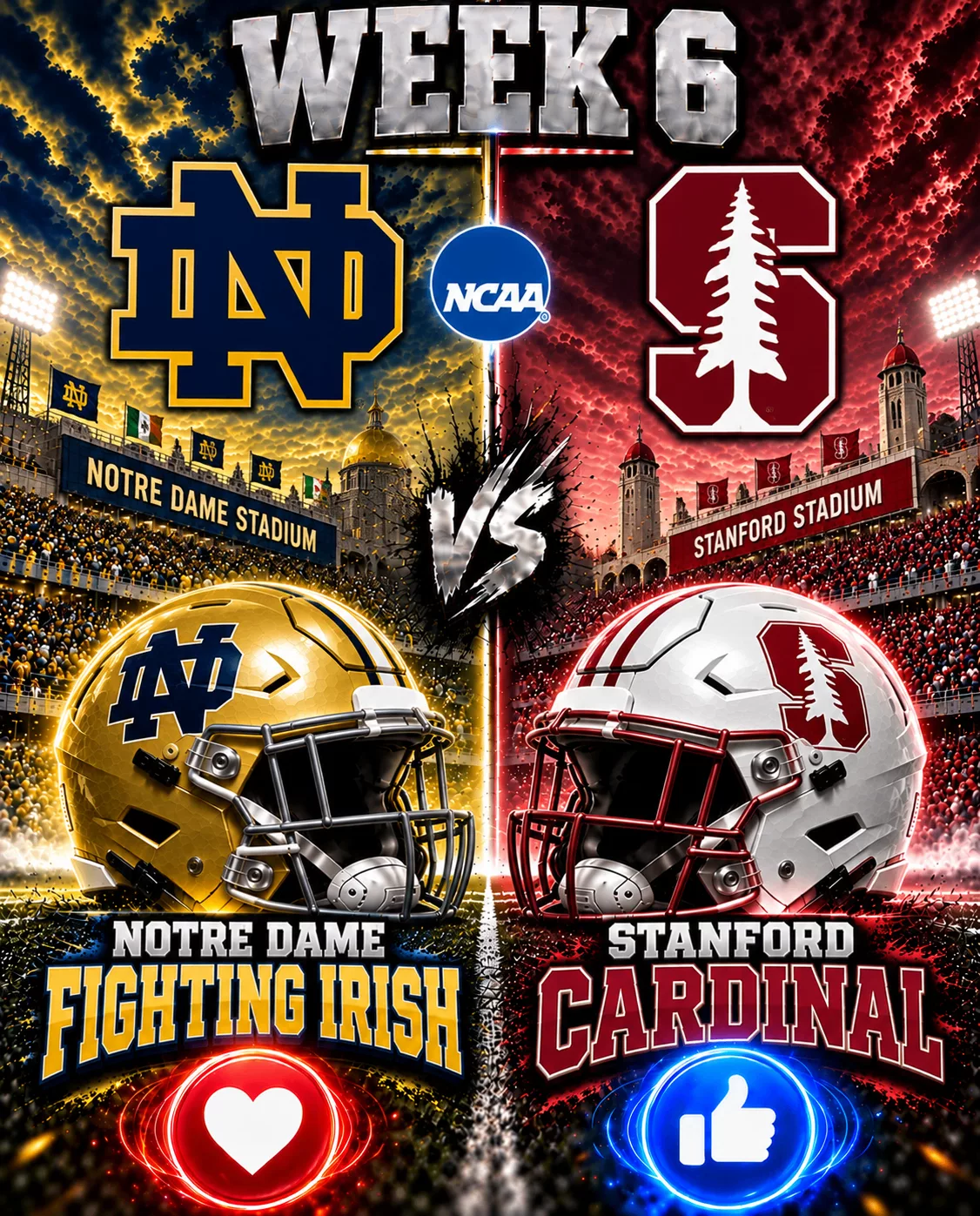 Cover Image for CONFIRMED: The Notre Dame Fighting Irish vs. Stanford Cardinal game has been rescheduled.