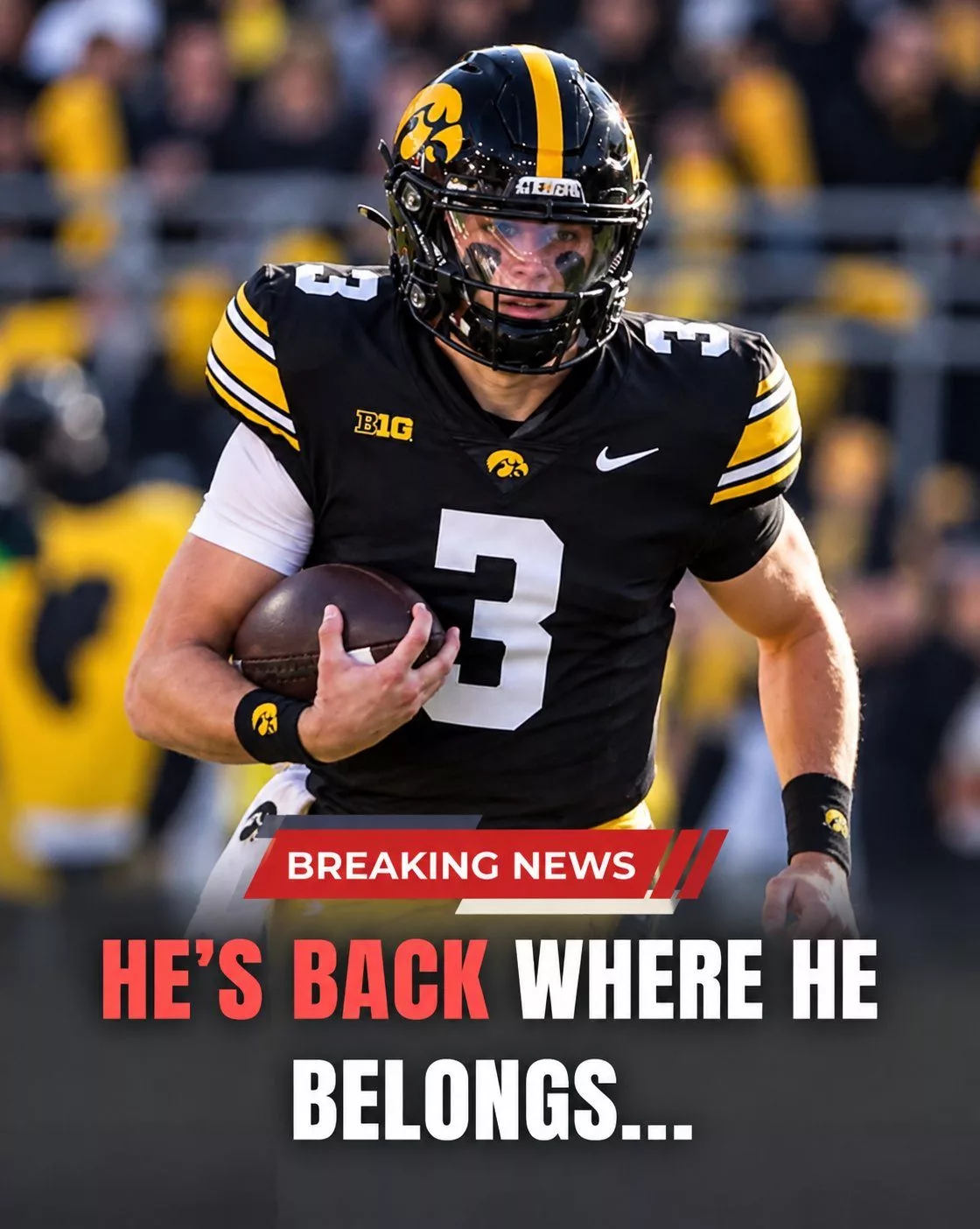 Cover Image for 🏈🚨 HE’S COMING HOME… AND THE COLLEGE FOOTBALL WORLD CAN’T BELIEVE IT! ⚫💛