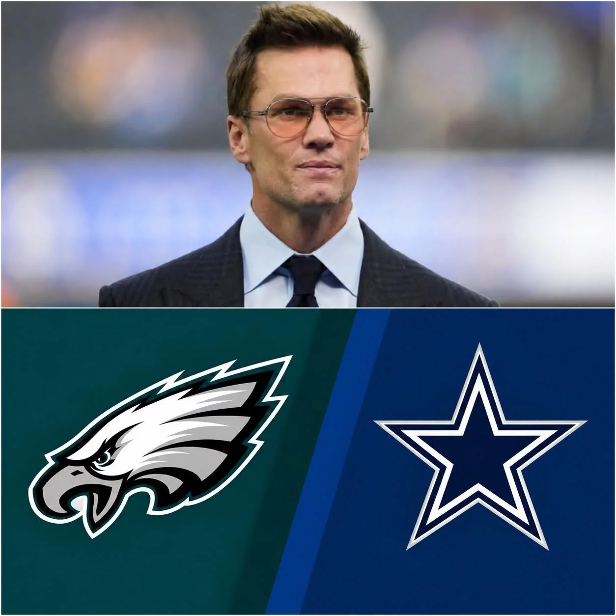 Cover Image for 🚨 🎙️ THE BRADY VERDICT: NFL Icon Tom Brady Delivers Masterclass Breakdown and Shocking Score Prediction Ahead of Eagles vs. Cowboys NFC East Clash — Lincoln Financial Field Put on Maximum Notice! 🦅⚡🏈💚🖤⭐💣💥