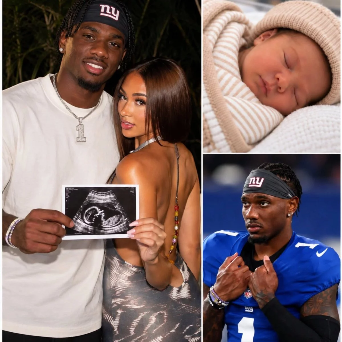 Cover Image for New York Giants superstar wide receiver Malik Nabers and his girlfriend have sent the NFL world into a frenzy with a heartwarming announcement — they have welcomed a new member into their family! But what truly had Giants fans buzzing wasn’t just the happy news — it was the baby’s name!