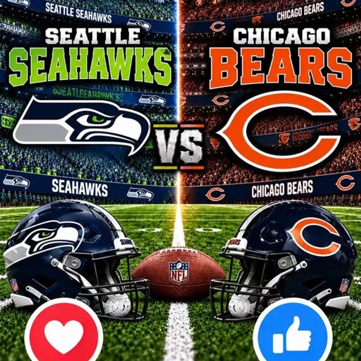 Cover Image for 🏈 Seattle Seahawks vs. Chicago Bears: What Channel Is the Game On? Kickoff Time, TV Schedule, Live Streaming Guide and Complete Monday Night Football Preview