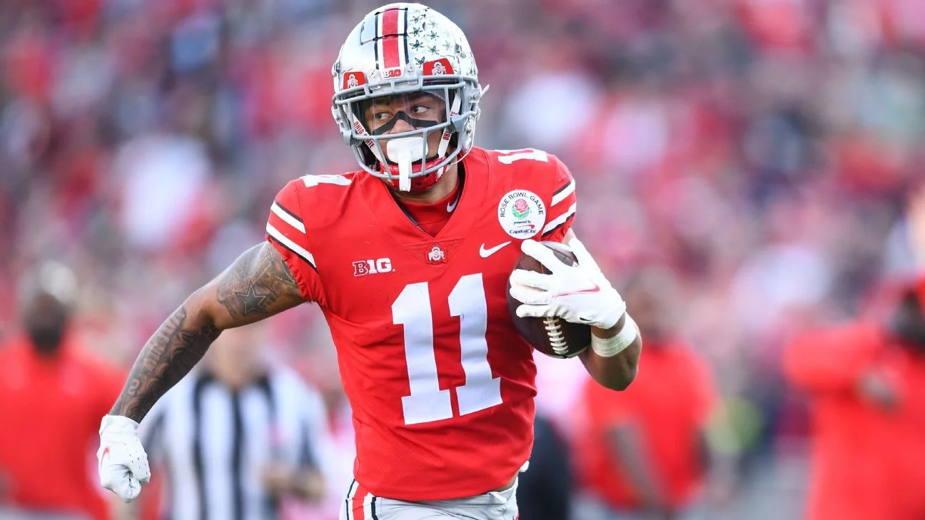 Ohio State's Jaxon Smith-Njigba headed to draft, out for CFP - ESPN