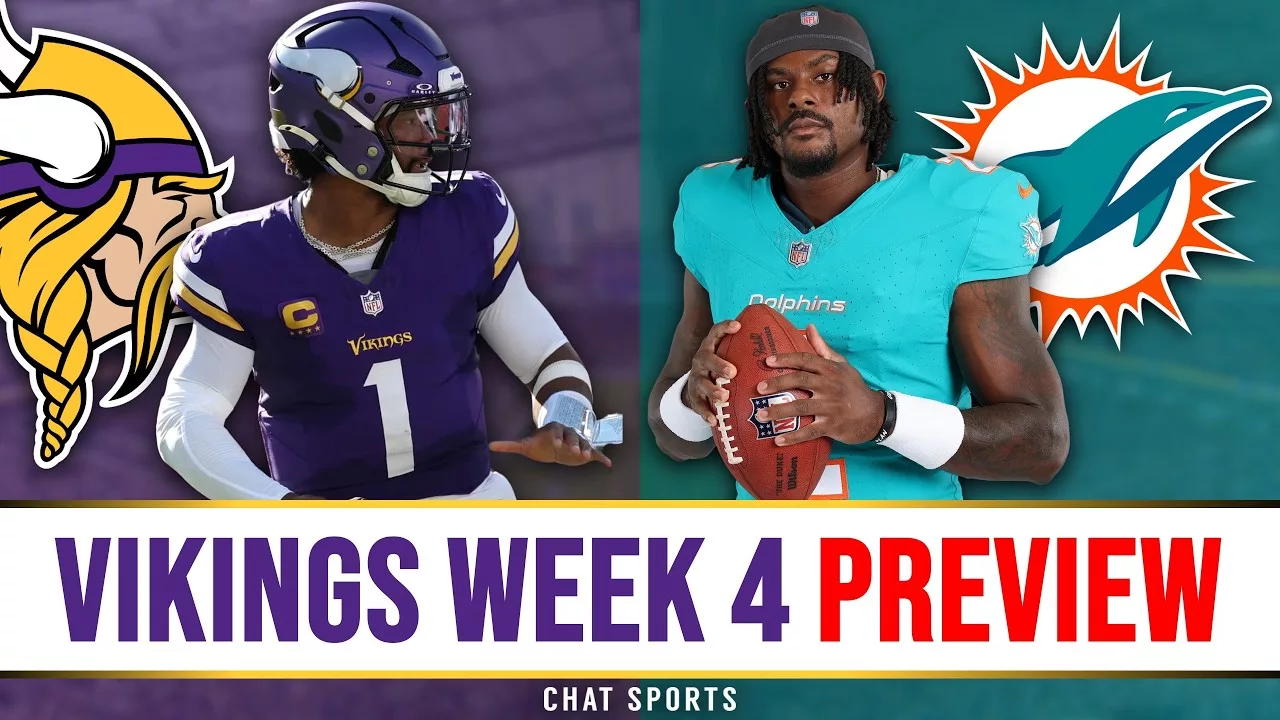 Minnesota Vikings vs. Miami Dolphins Preview, Injury Report, Analysis &  Prediction | Week 4