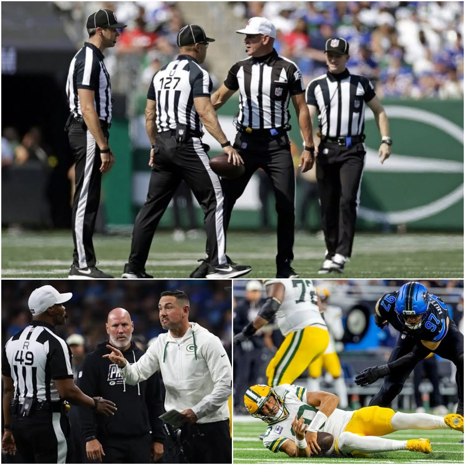 Cover Image for NFL Suspends Officiating Crew After Controversial 20–17 Lions Defeat, and Matt LaFleur’s Five-Word Post-Game Explosion Shocks the NFL World