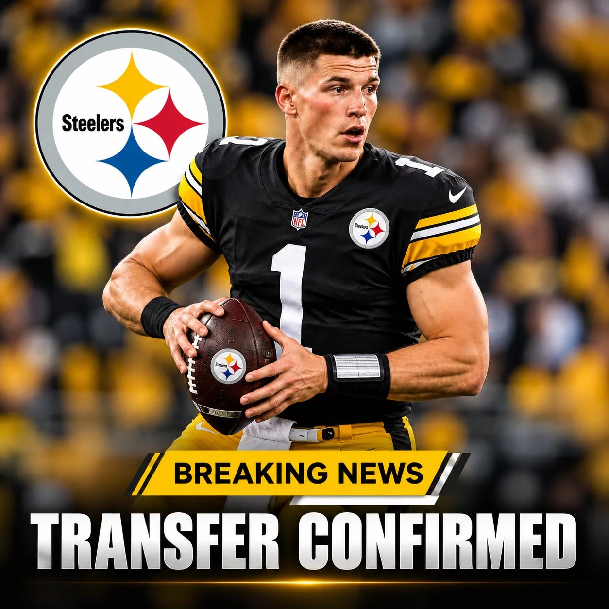 Cover Image for MASSIVE SHOCKWAVE THROUGH THE NFL: Rising Young Starβs Unexpected Decision Puts the Pittsburgh Steelers at the Center of Attention