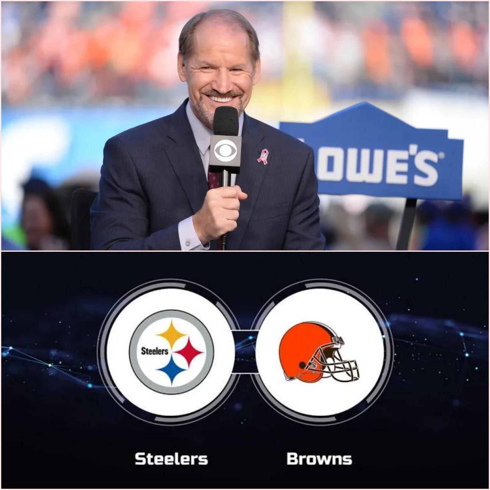 Cover Image for 🚨 Bill Cowher’s Bold Analysis Sparks Debate Ahead of Pittsburgh Steelers vs. Cleveland Browns — A Surprising 27–24 Score Prediction! 🏈🔥