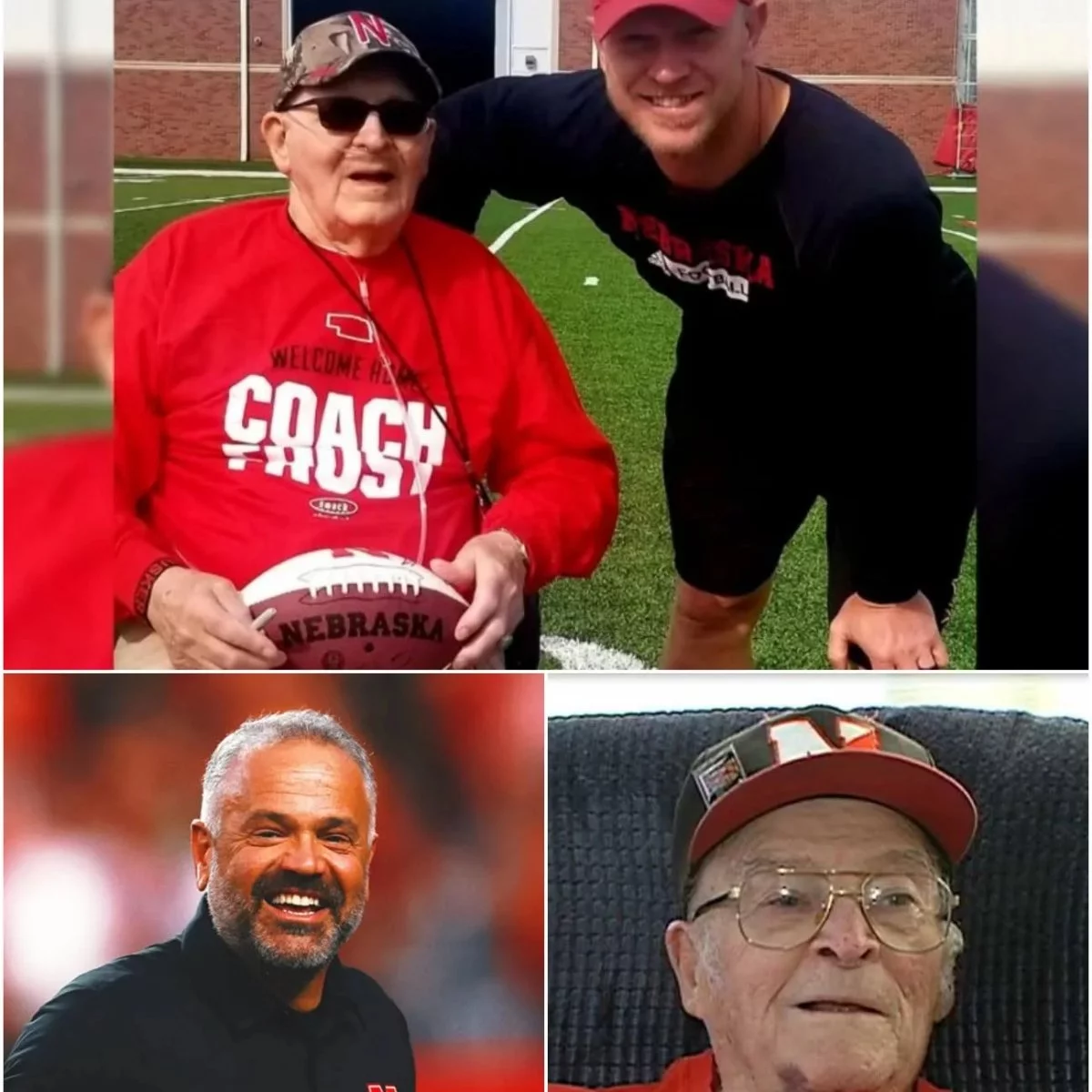 Cover Image for SEA OF RED REVERENCE: The Inspiring Story of a 98-Year-Old Nebraska Cornhuskers Fan and Matt Rhule’s Heartwarming Surprise That Stunned College Football