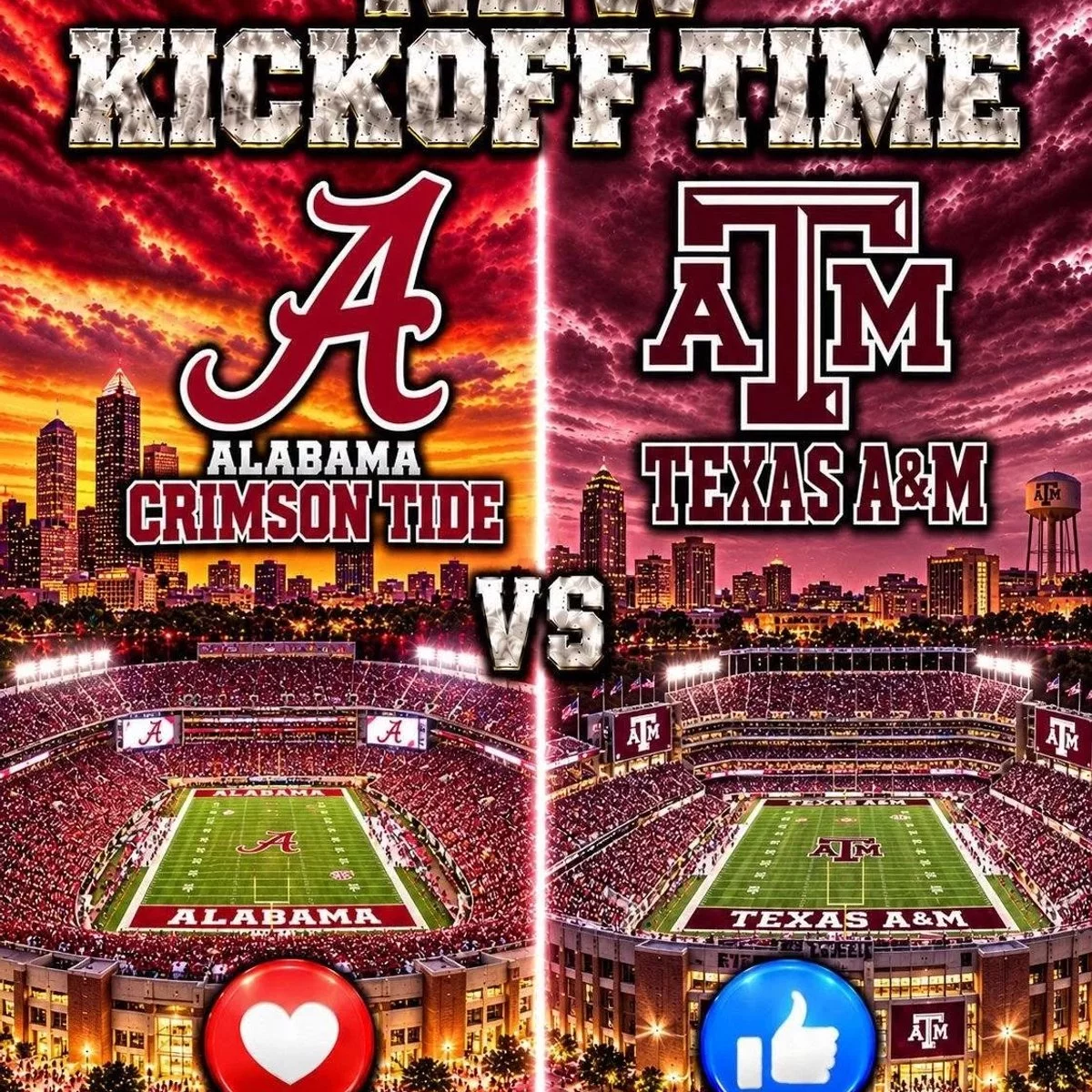 Cover Image for “CANCEL YOUR SATURDAY PLANS!” — College Football Just Dropped a Major Schedule Bomb: Alabama Crimson Tide vs. Texas A&M Aggies Set for a Must-See SEC Showdown That Could Shake the Entire Season