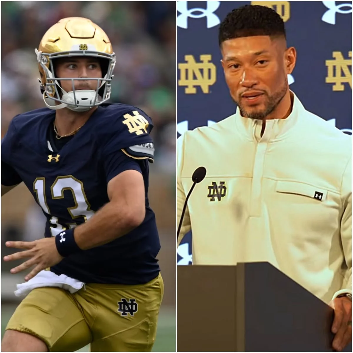 Cover Image for 🚨 BREAKING NEWS: Following Notre Dame’s heartbreaking 28–24 loss to BYU, questions are mounting about the future of the Fighting Irish football program and head coach Marcus Freeman in South Bend, Indiana.