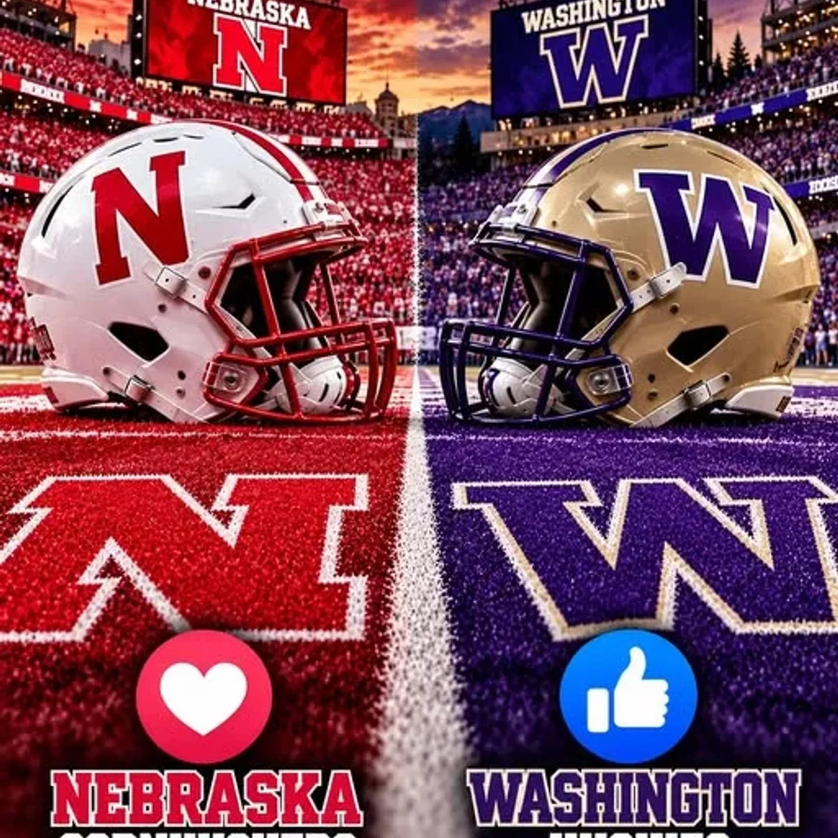 Cover Image for 🚨🏈 GAME TIME UPDATE: NEBRASKA CORNHUSKERS VS. WASHINGTON HUSKIES — HALLOWEEN NIGHT SHOWDOWN SET FOR PRIME TIME! KICKOFF TIME, TV CHANNEL & EVERYTHING FANS NEED TO KNOW! 🔥