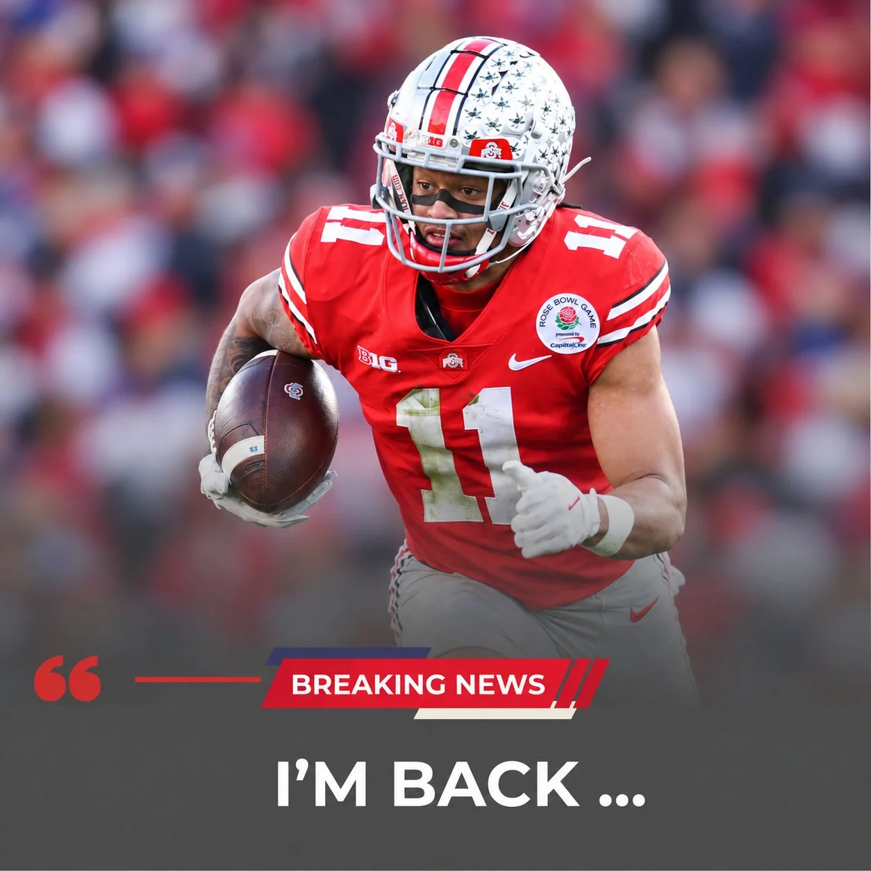 Cover Image for 🏈🔥 𝗛𝗘’𝗦 𝗕𝗔𝗖𝗞 𝗪𝗛𝗘𝗥𝗘 𝗛𝗘 𝗕𝗘𝗟𝗢𝗡𝗚𝗦: A former Ohio State Buckeyes football star has reportedly agreed to make a sensational return to Columbus on a fast-tracked long-term deal — and the entire college football world is shaking.