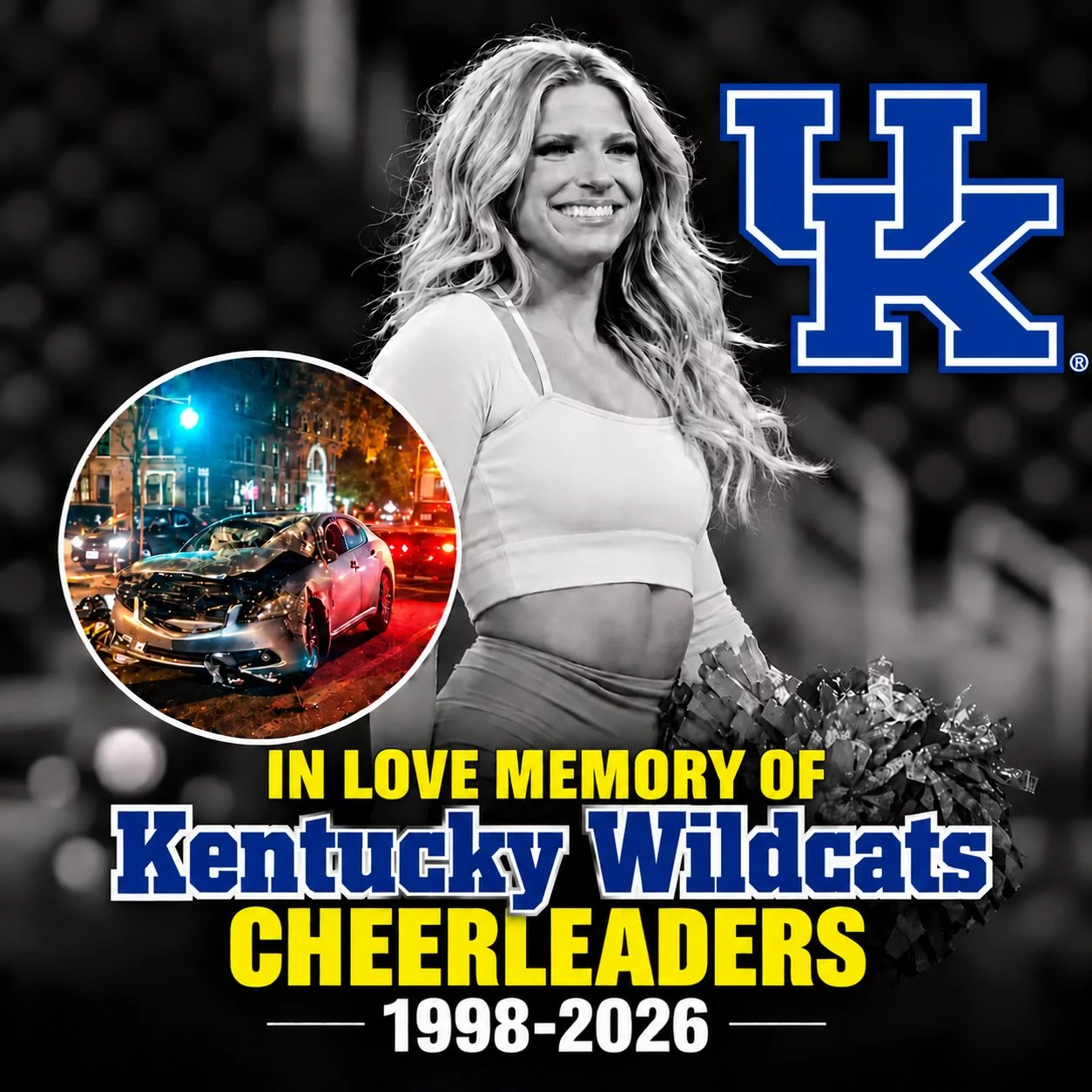 Cover Image for SAD NEWS: Rookie Kentucky Wildcats Cheerleader Involved in Horrific Accident After Heartbreaking Loss — Her Condition Leaves the Football Community Heartbroken