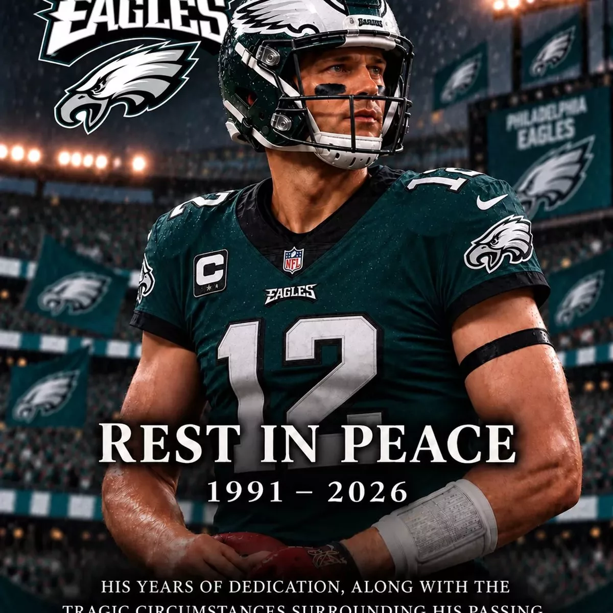 Cover Image for π SAD NEWS: A Former Philadelphia Eagles Football Star Reportedly Passes Away at 35 After Tragic Incident
